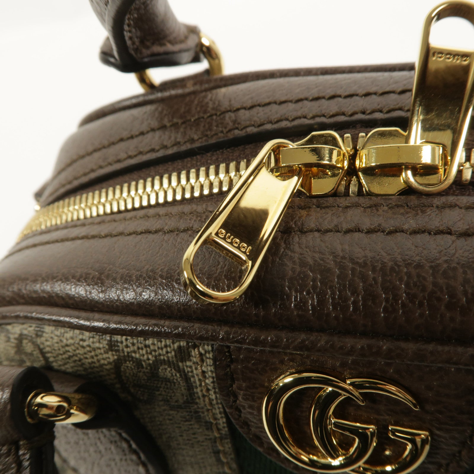GUCCI 塗層帆布Boston Bag手挽肩背兩用袋