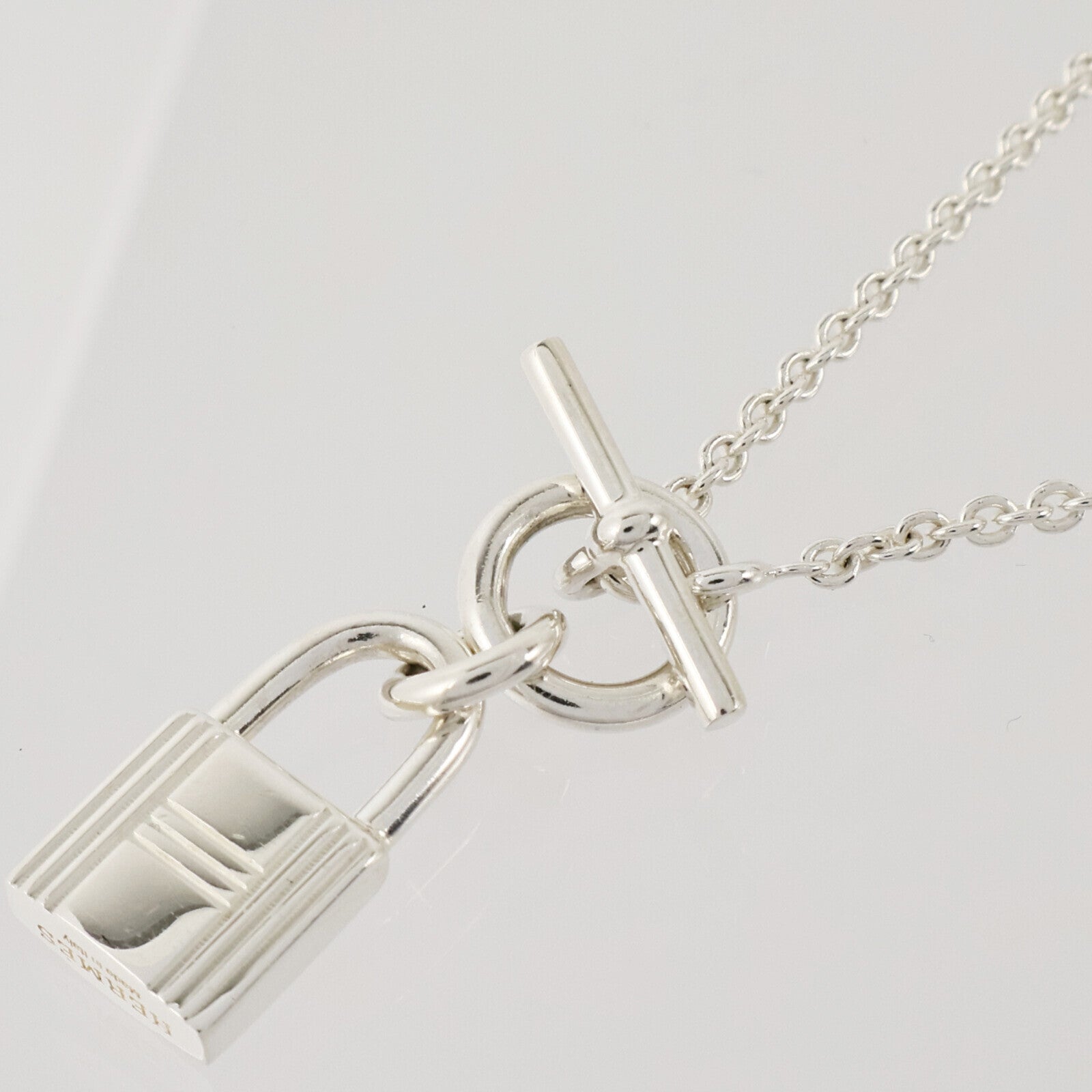 HERMES 925純銀Kelly Cadenas Pendant Necklace項鏈