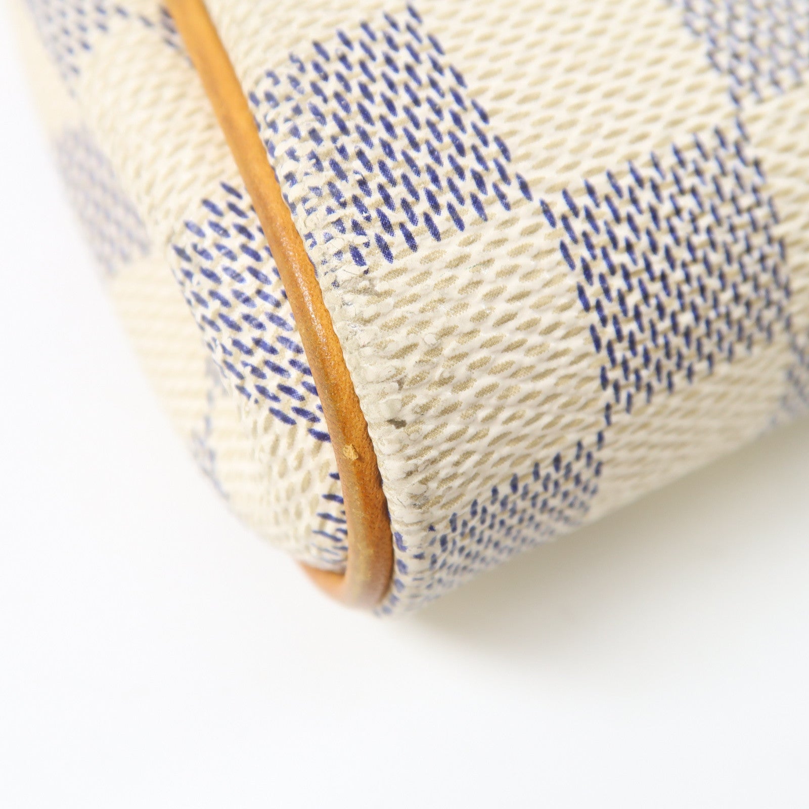 LOUIS VUITTON Damier Azur Eva金扣手挽肩背兩用袋白色