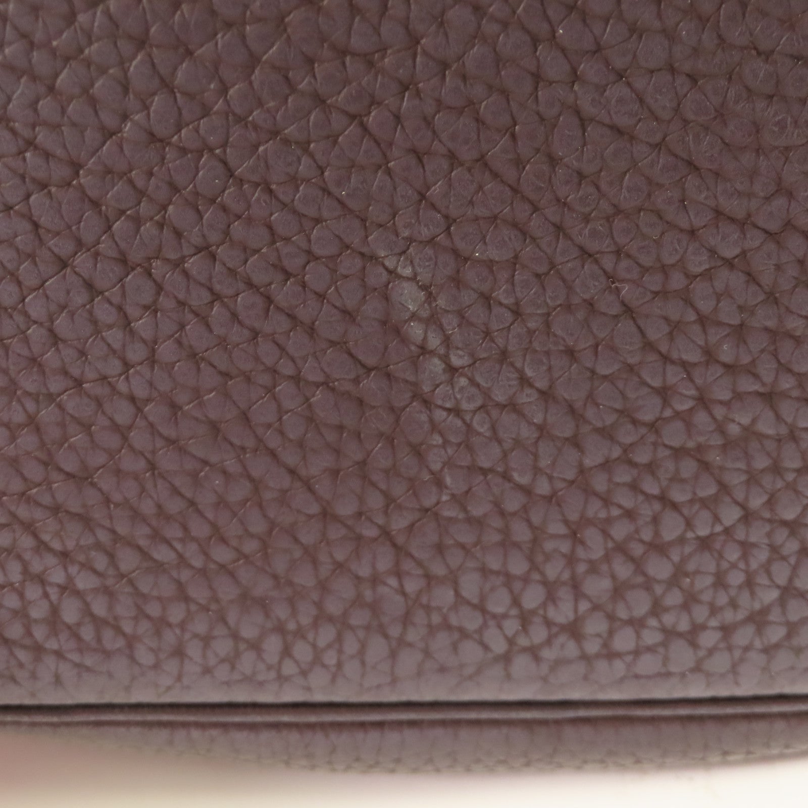 HERMES GHW Picotin MM Tote Bag Clemence Leather Rouge Sellier