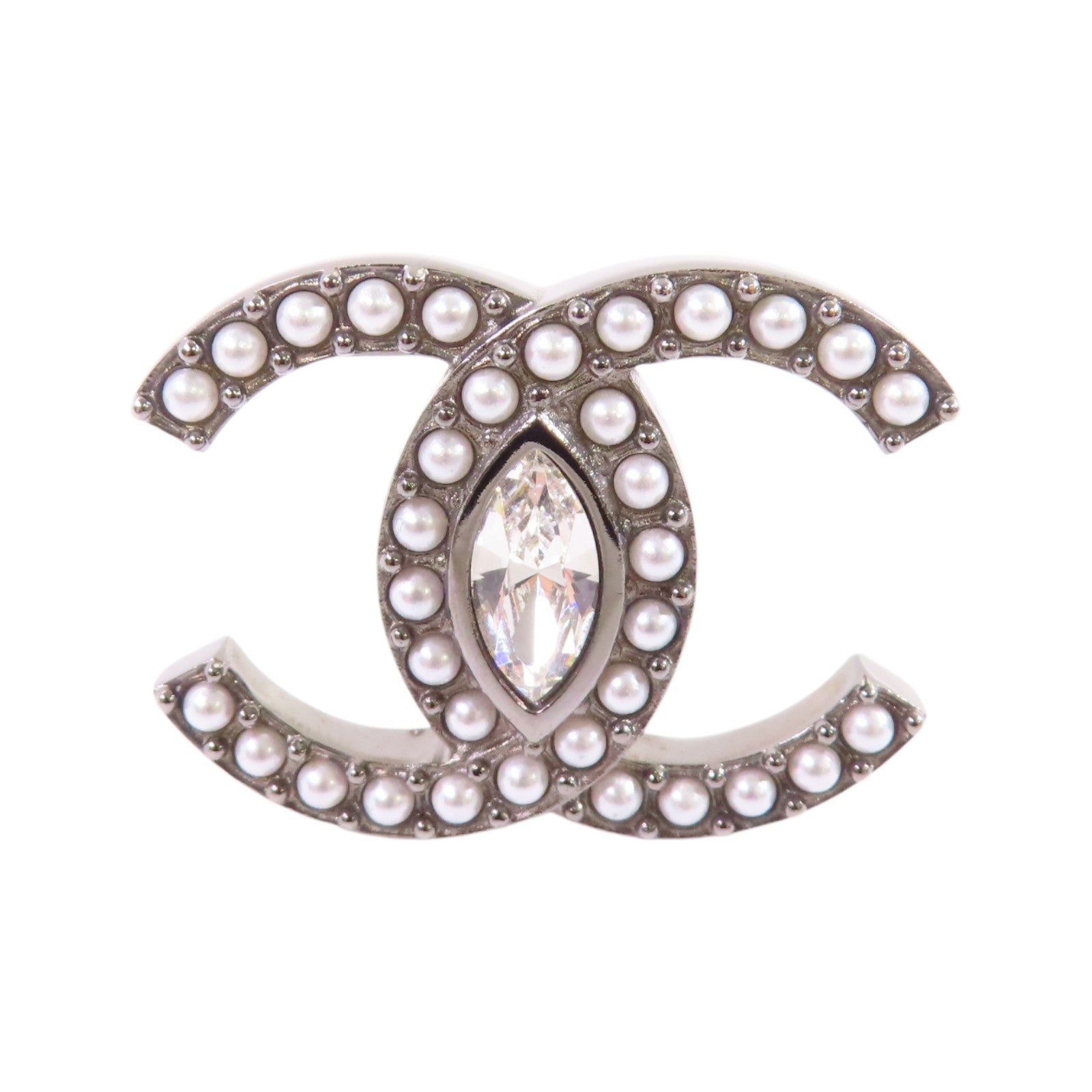 CHANEL【激減優惠】 金屬/水鑽/仿珍珠CC Brooch胸針