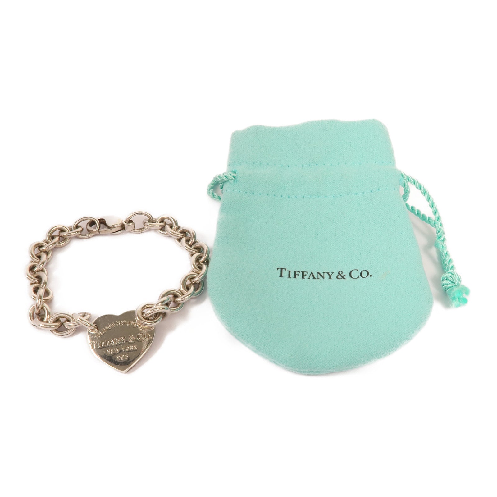 TIFFANY＆CO 925純銀Return To Tiffany Heart Tag Bracelet手鏈