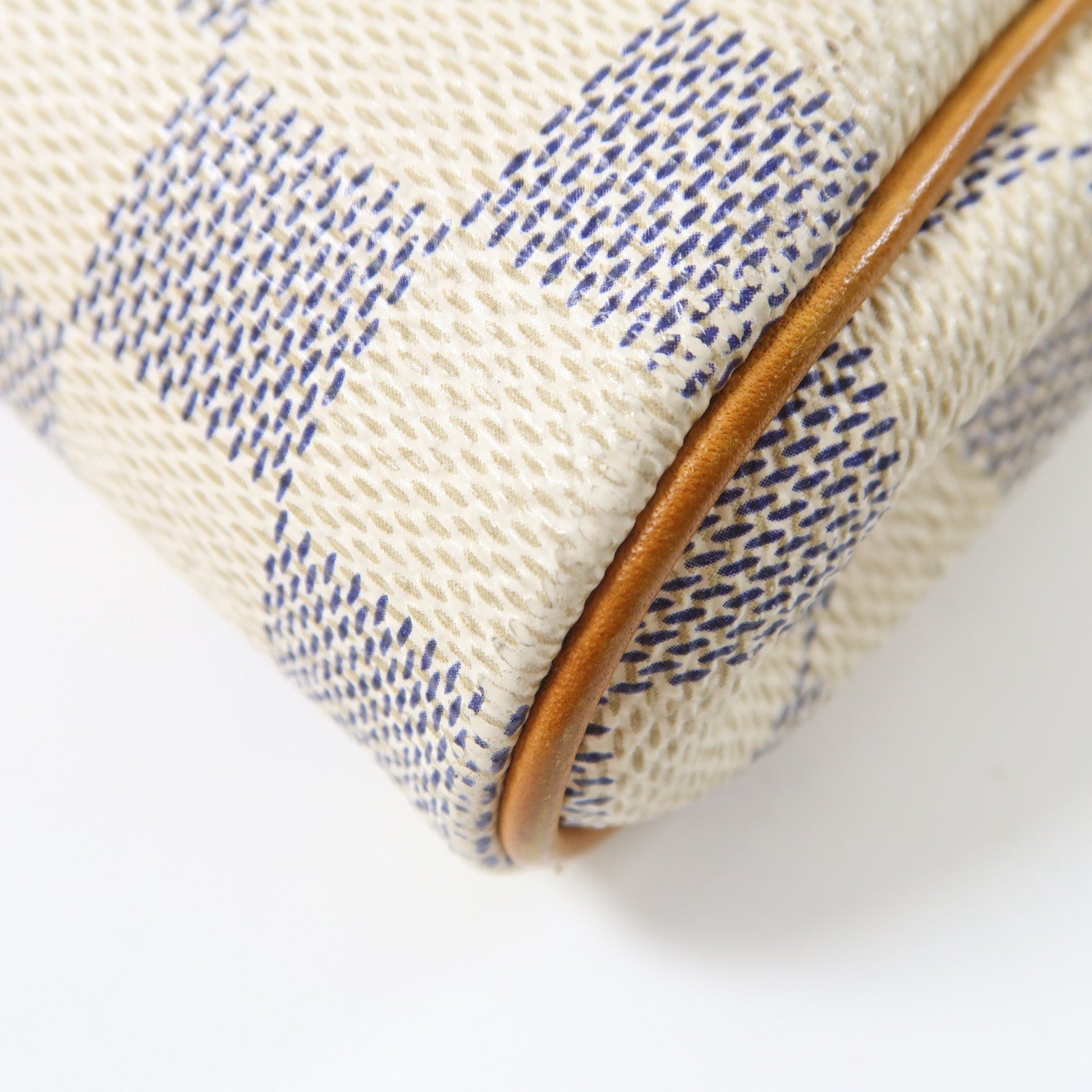 LOUIS VUITTON Damier Azur Eva金扣手挽肩背兩用袋白色
