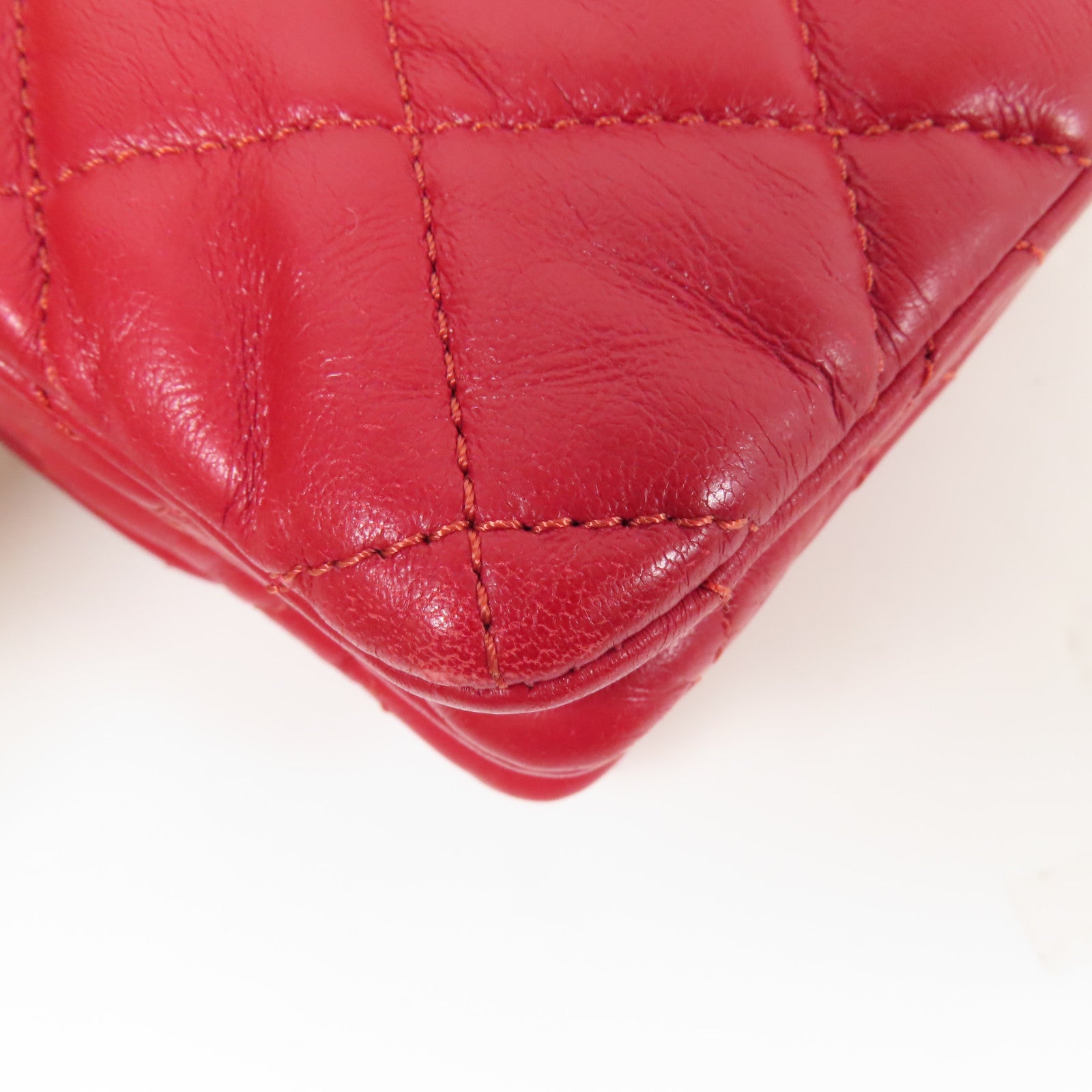 CHANEL 羊皮皮革Chain Shoulder金扣鏈帶肩背袋