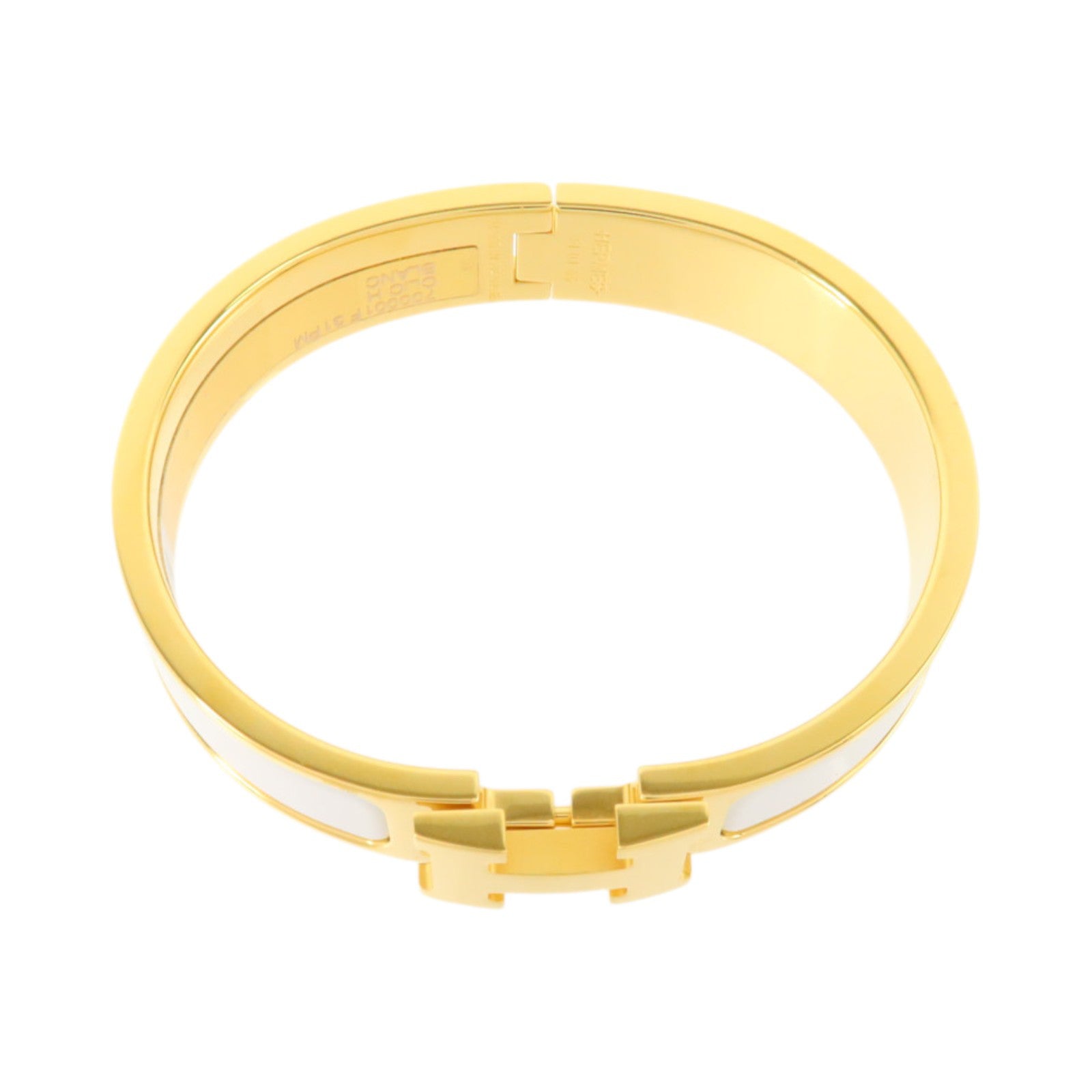 HERMES 金屬/琺瑯Clic H Bracelet金扣手鏈