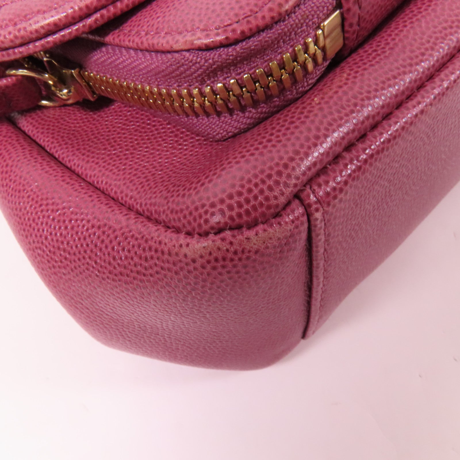 CHANEL 牛皮皮革Business Affinity金扣鏈帶手挽肩背兩用袋