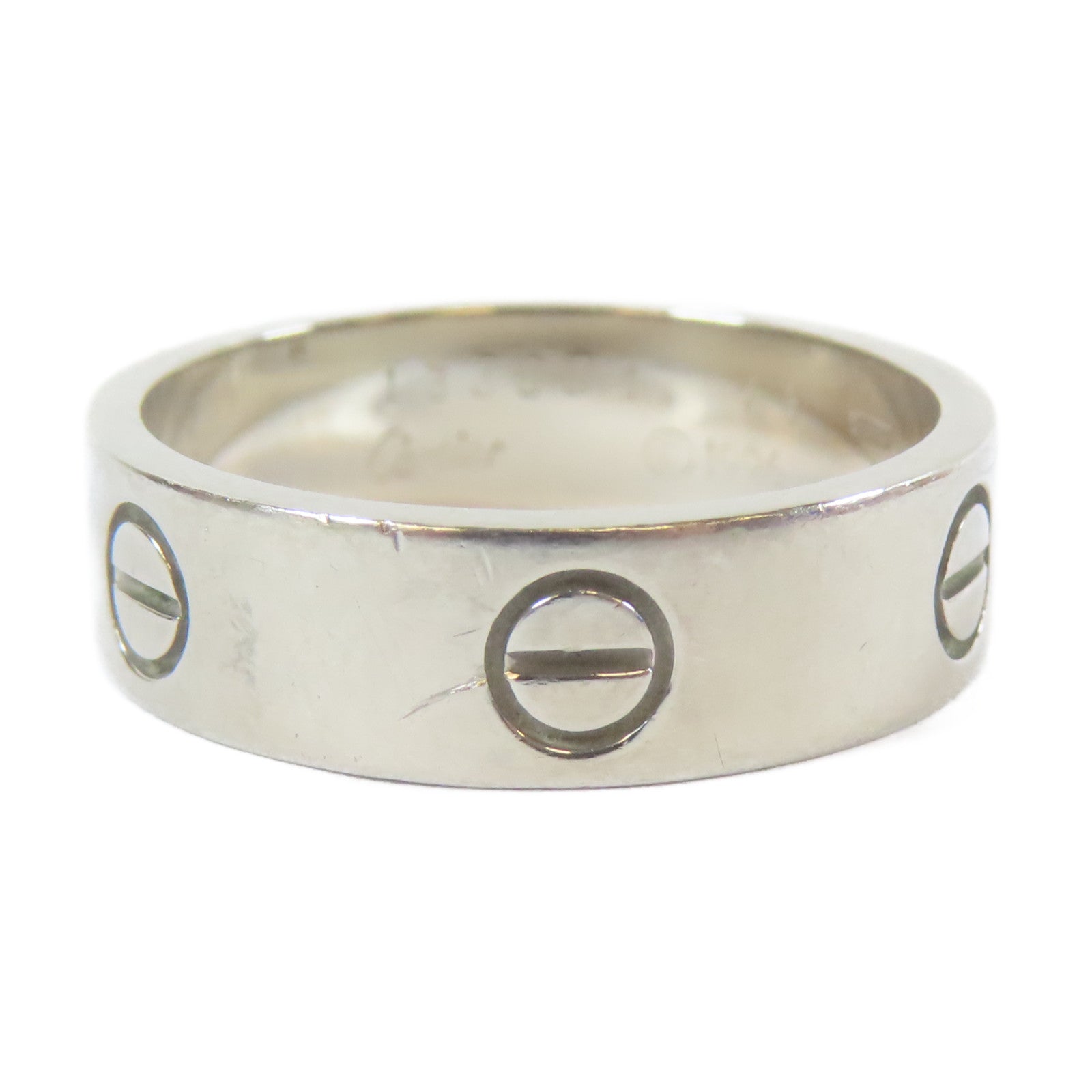 CARTIER 【激減優惠】18K白金Love Ring戒指Cartier#61/US#9