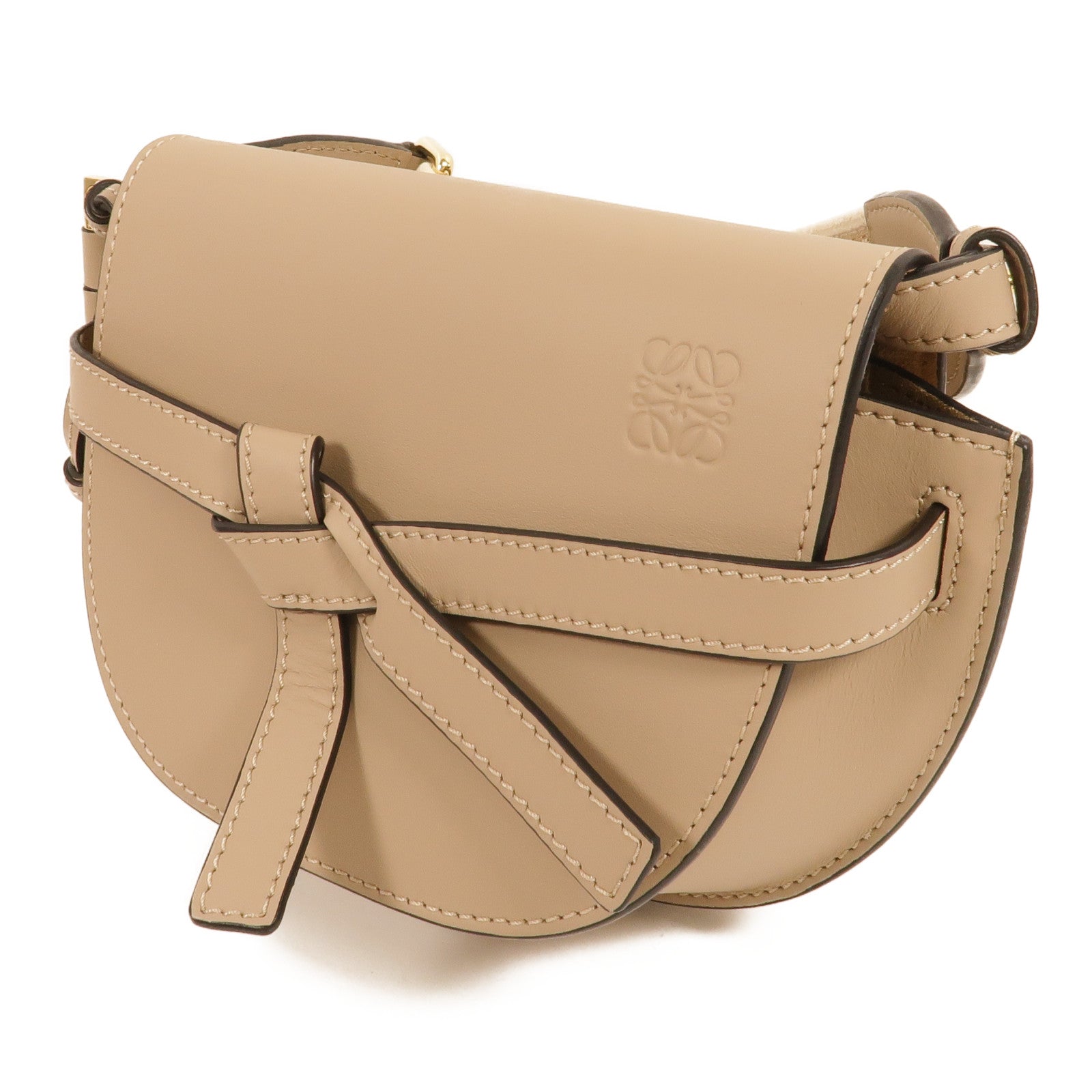 LOEWE 牛皮皮革Mini Gate肩背袋