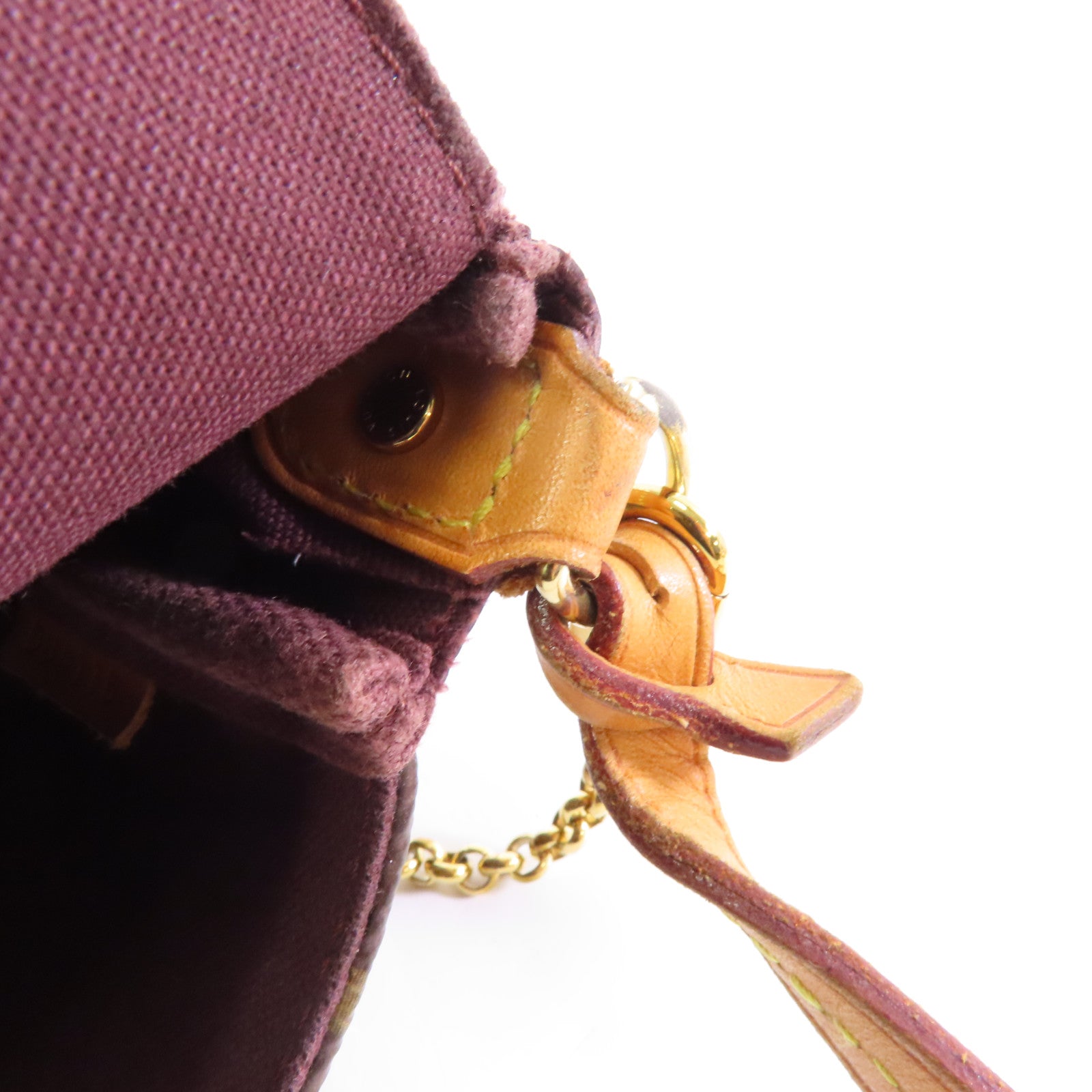 LOUIS VUITTON Monogram Favorite MM金扣手挽肩背兩用袋棕色