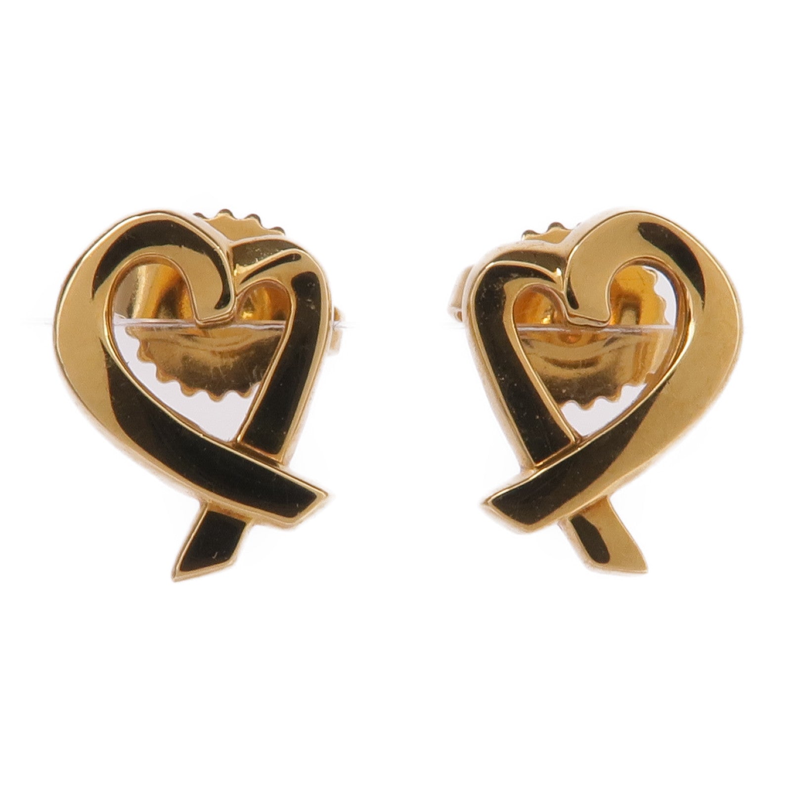 TIFFANY＆CO 18K黃金Loving Heart Earrings耳環