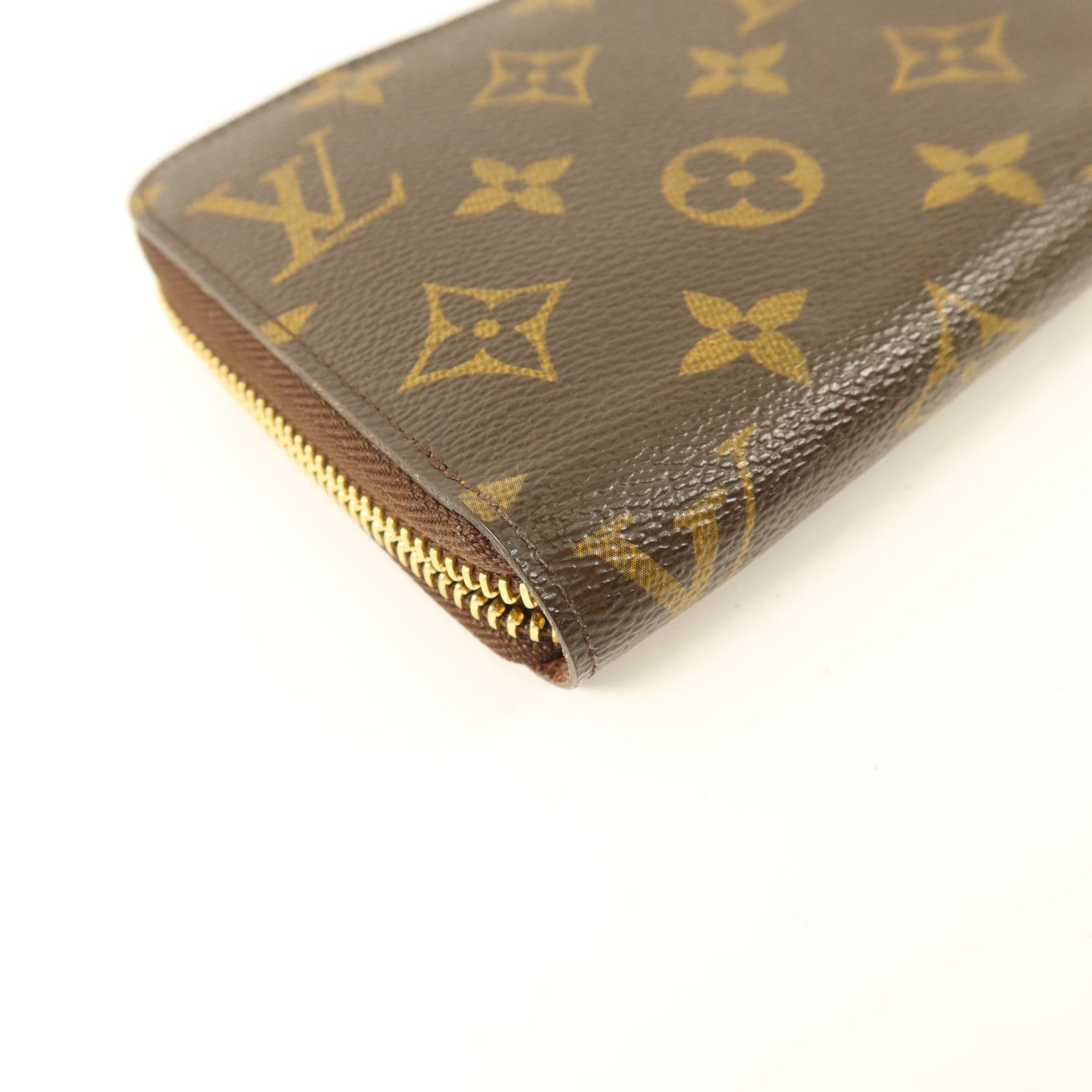 LOUIS VUITTON Monogram Long Round Wallet金扣長錢包