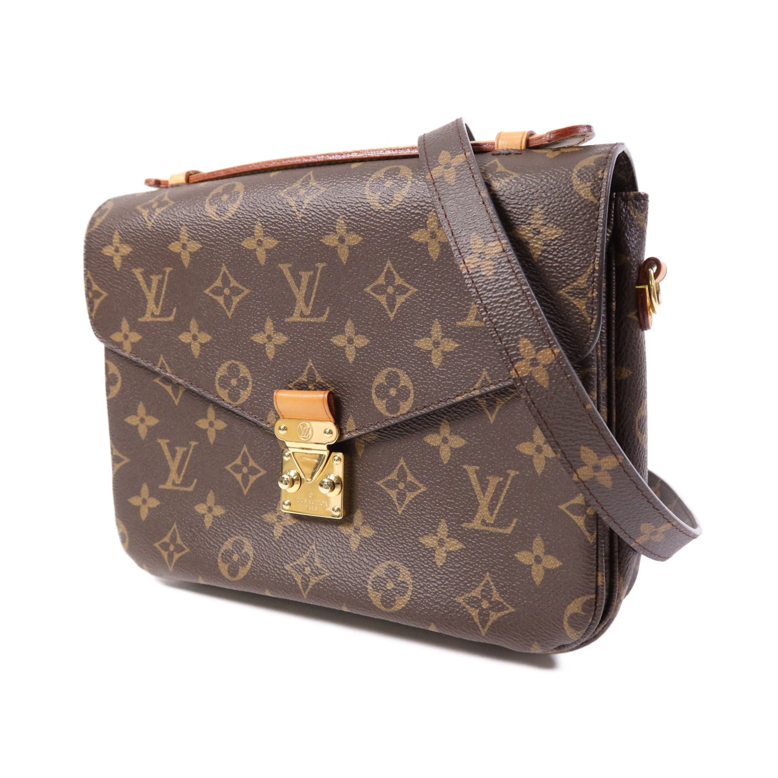 LOUIS VUITTON Monogram Pochette Metis MM金扣手挽肩背兩用袋