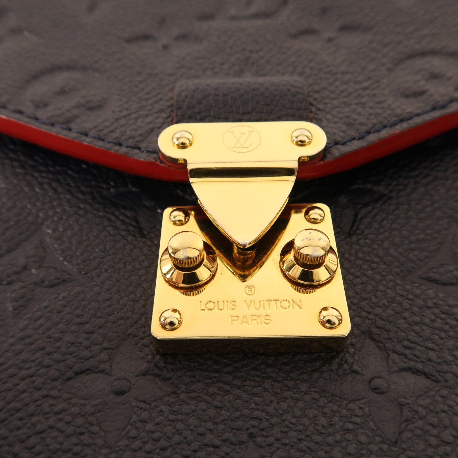 LOUIS VUITTON Monogram Empreinte Pochette Metis金扣手挽肩背兩用袋