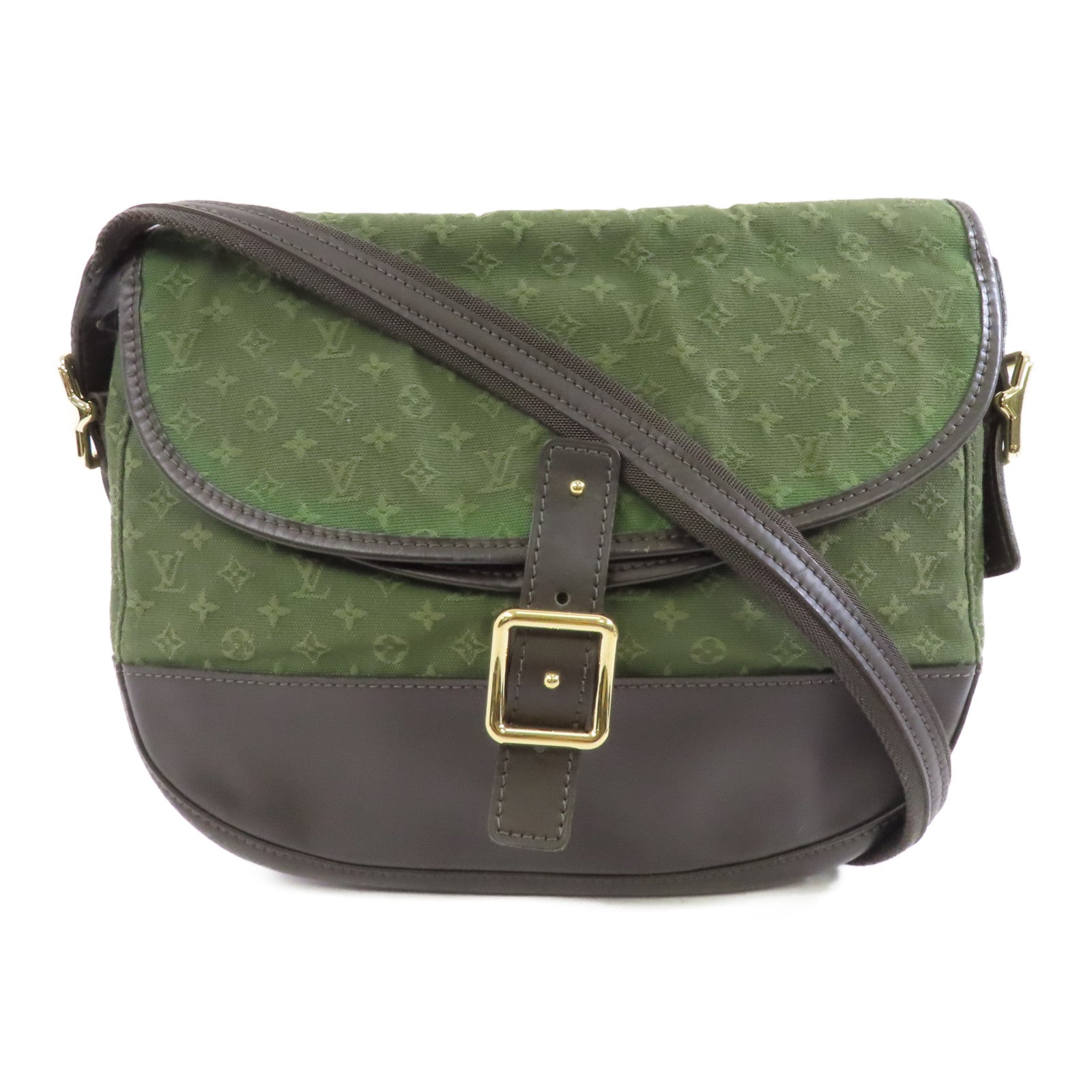 LOUIS VUITTON Monogram Mini Berangere金扣肩背袋綠色