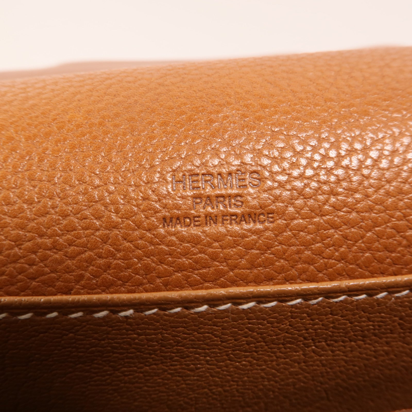 HERMES Barenia皮革Mini Roulis金扣肩背袋Gold