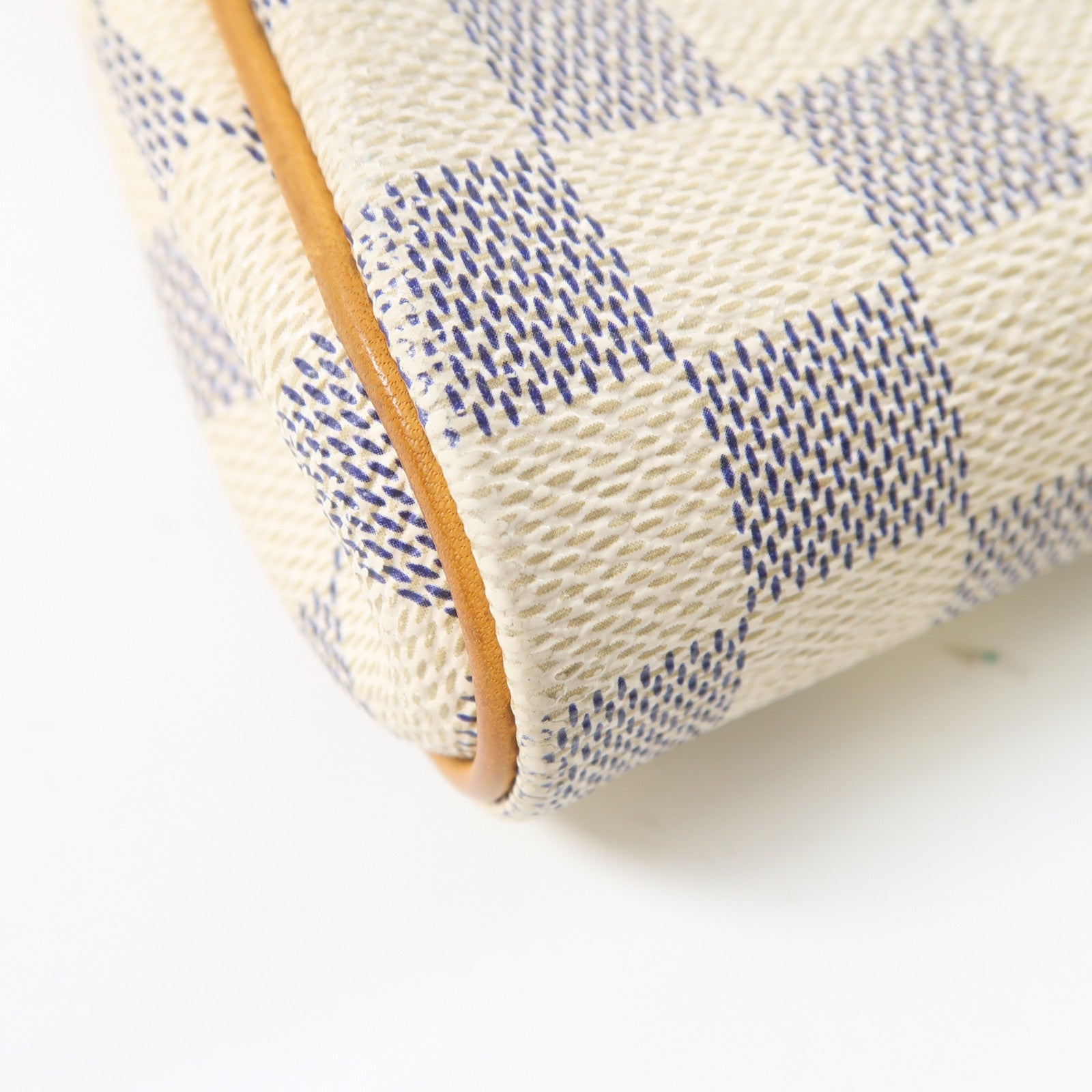 LOUIS VUITTON Damier Azur Eva金扣手挽肩背兩用袋白色