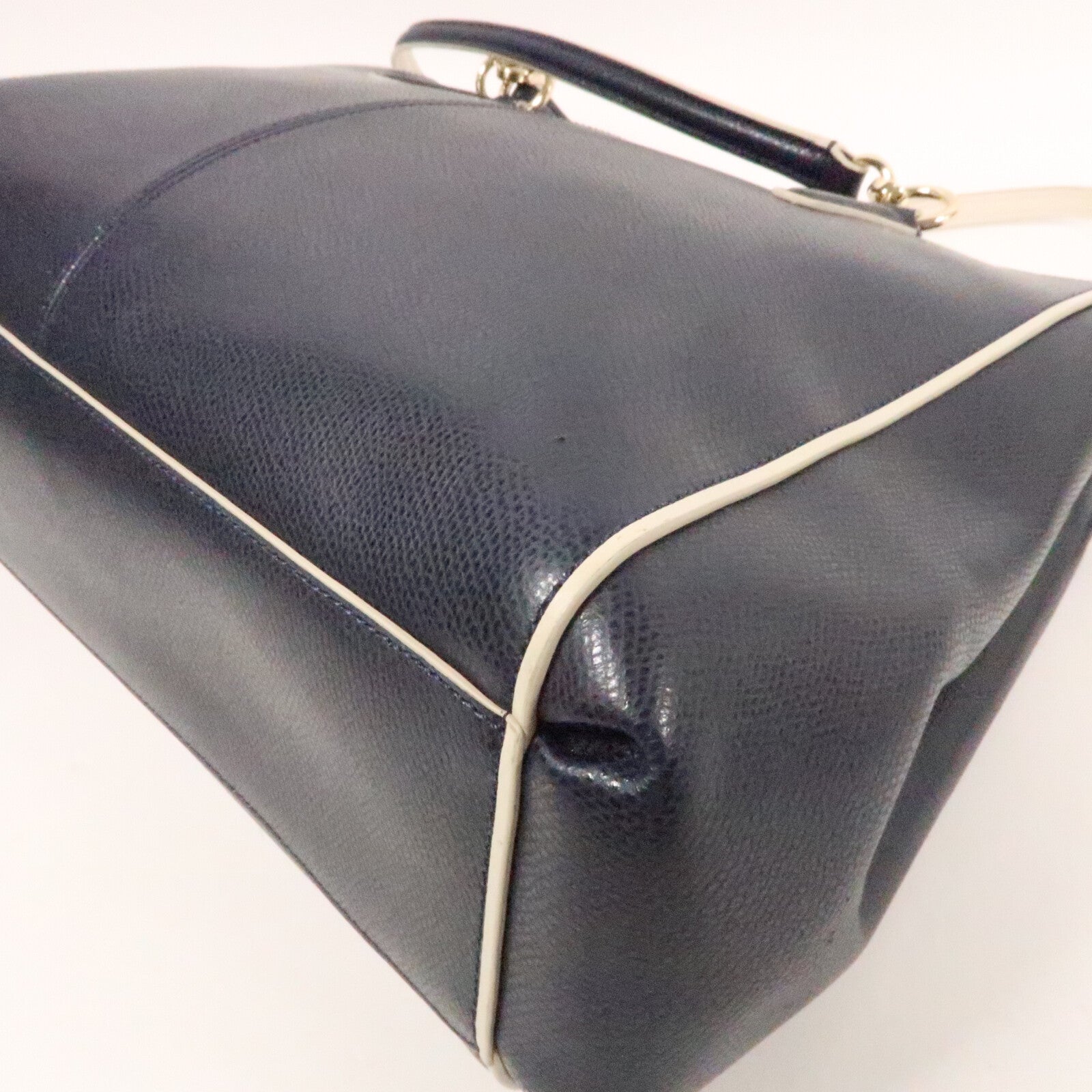 COACH 牛皮皮革2 Way Shoulder Bag金扣手挽肩背兩用袋