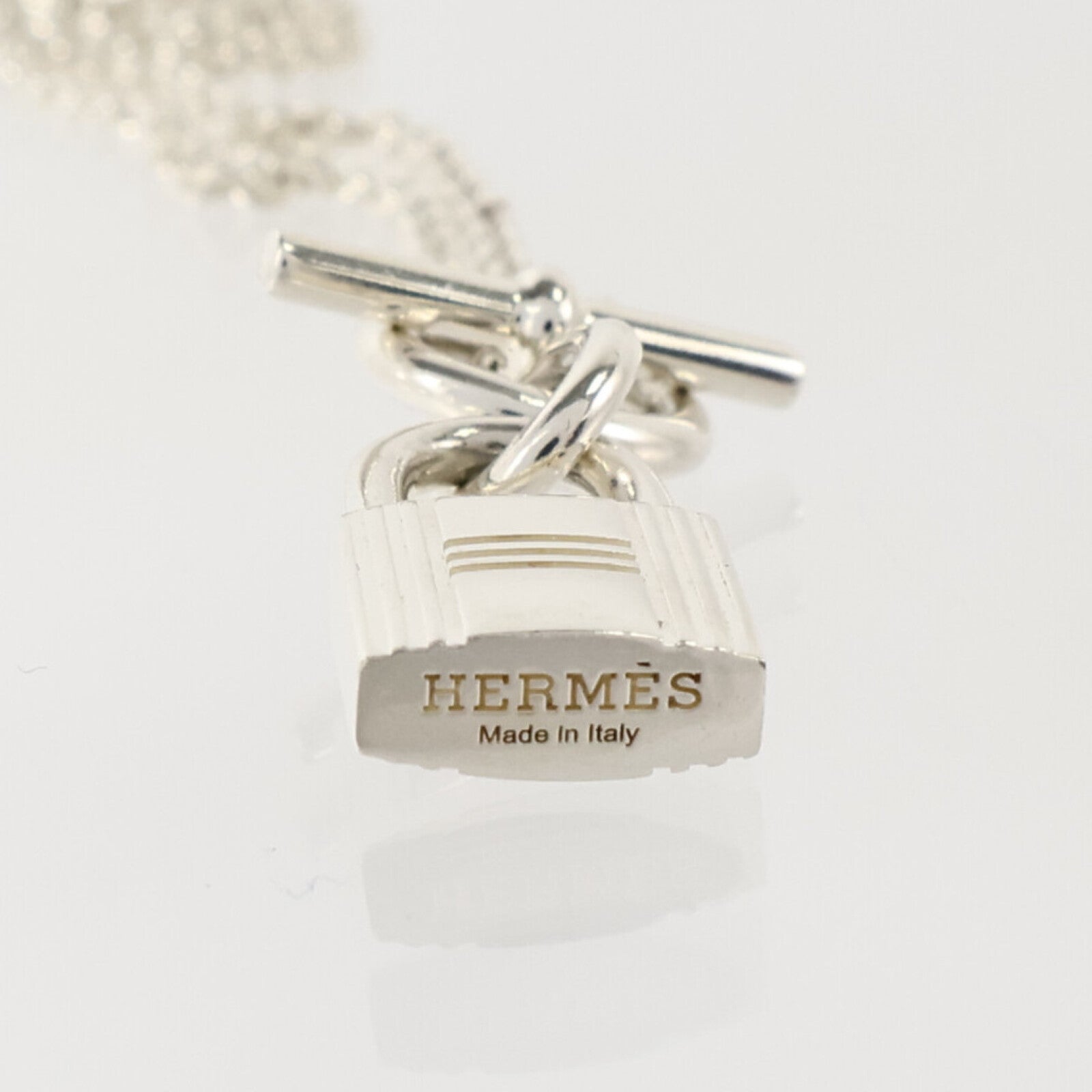 HERMES 925純銀Kelly Cadenas Pendant Necklace項鏈