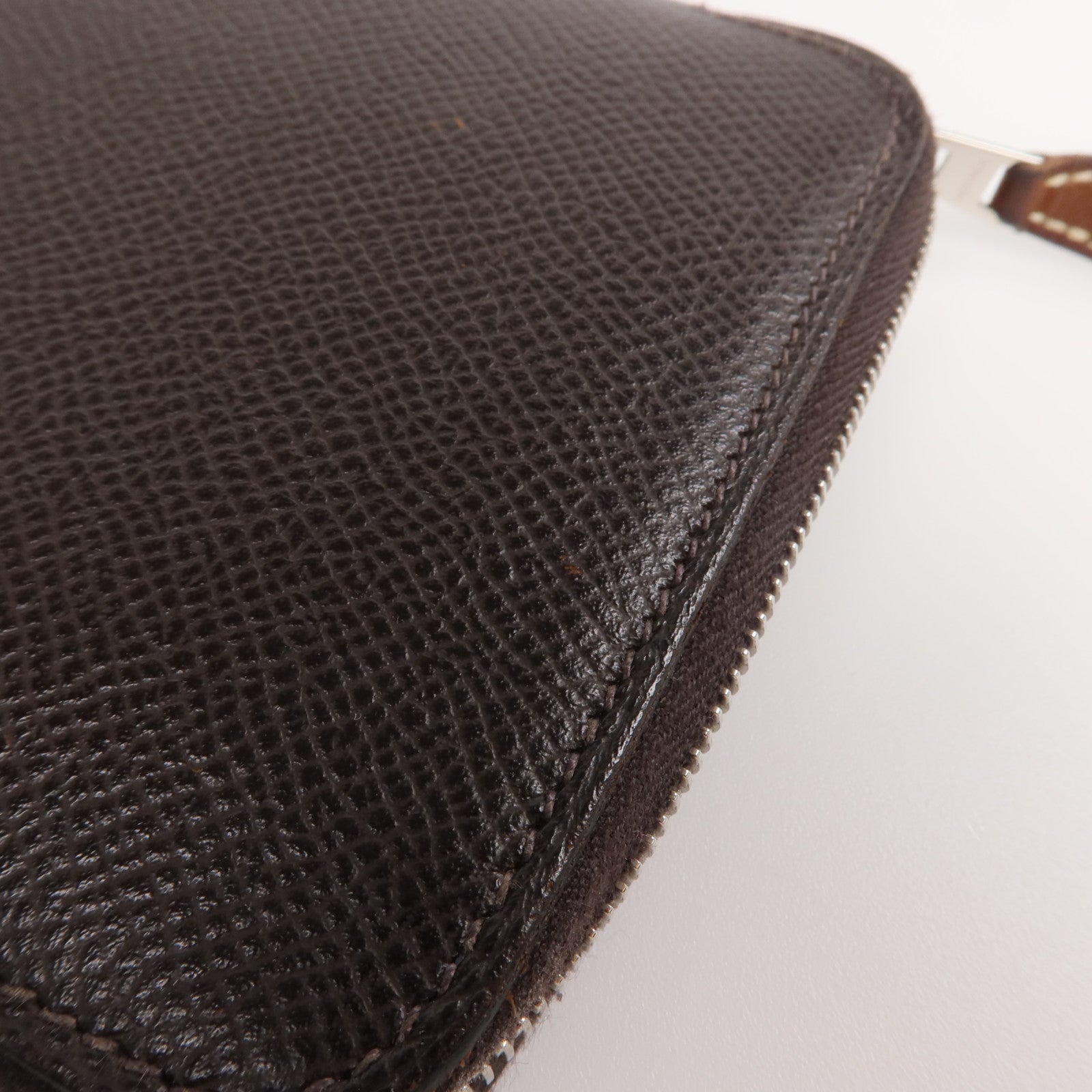 HERMES Epsom皮革Silk In Long Wallet 銀扣長錢包