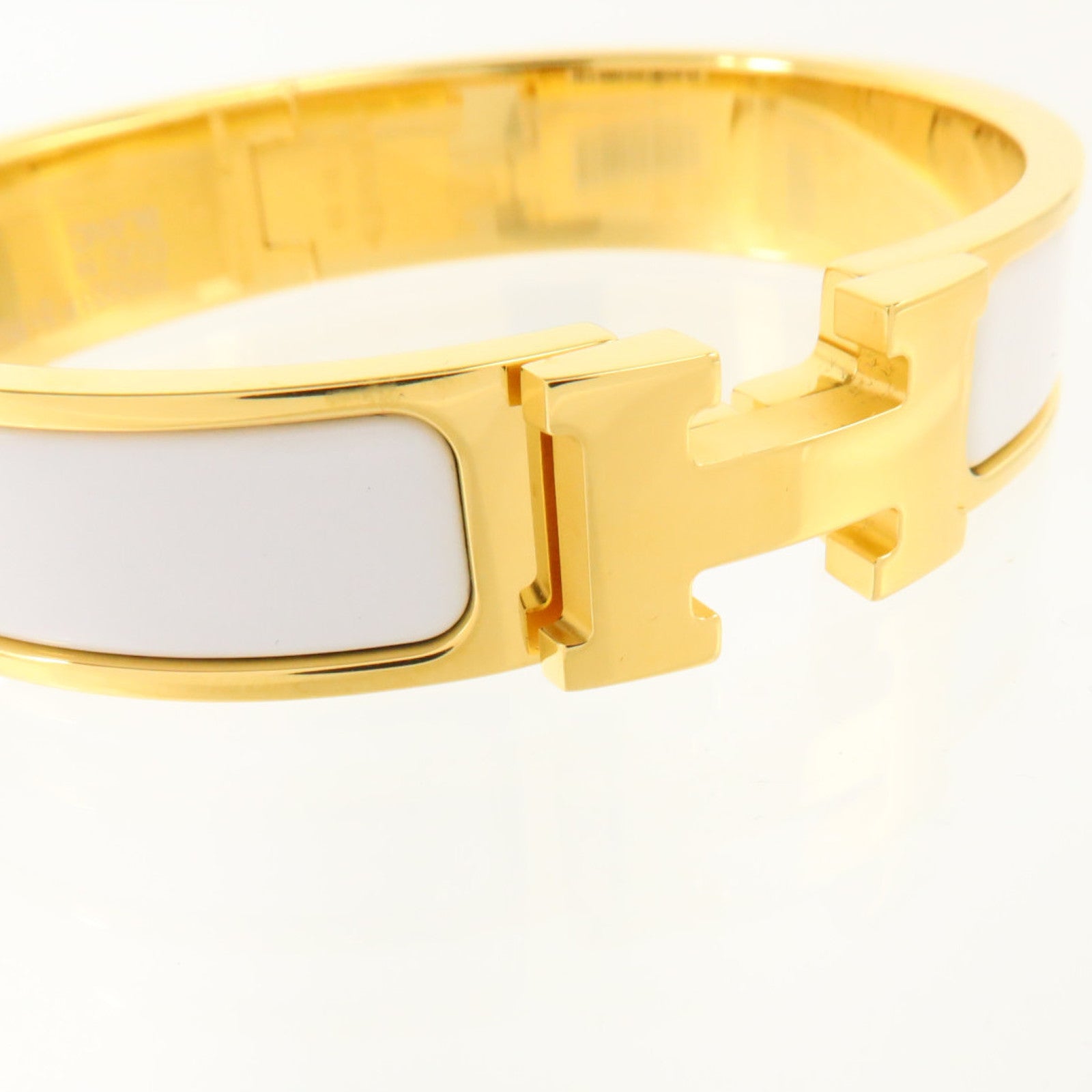 HERMES 金屬/琺瑯Clic H Bracelet金扣手鏈
