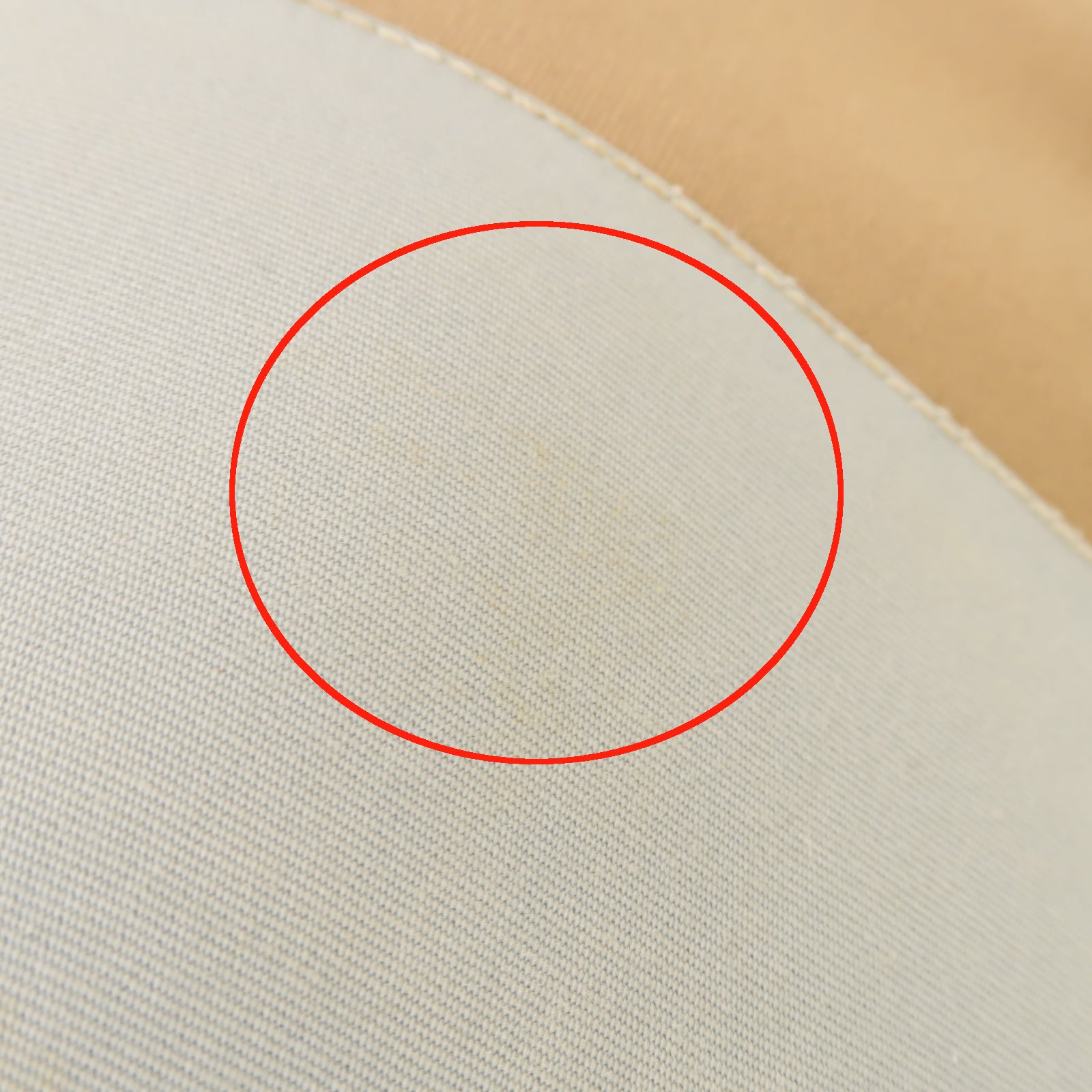 HERMES 帆布Cabag銀扣手挽肩背兩用袋Etoupe淺藍色/米色