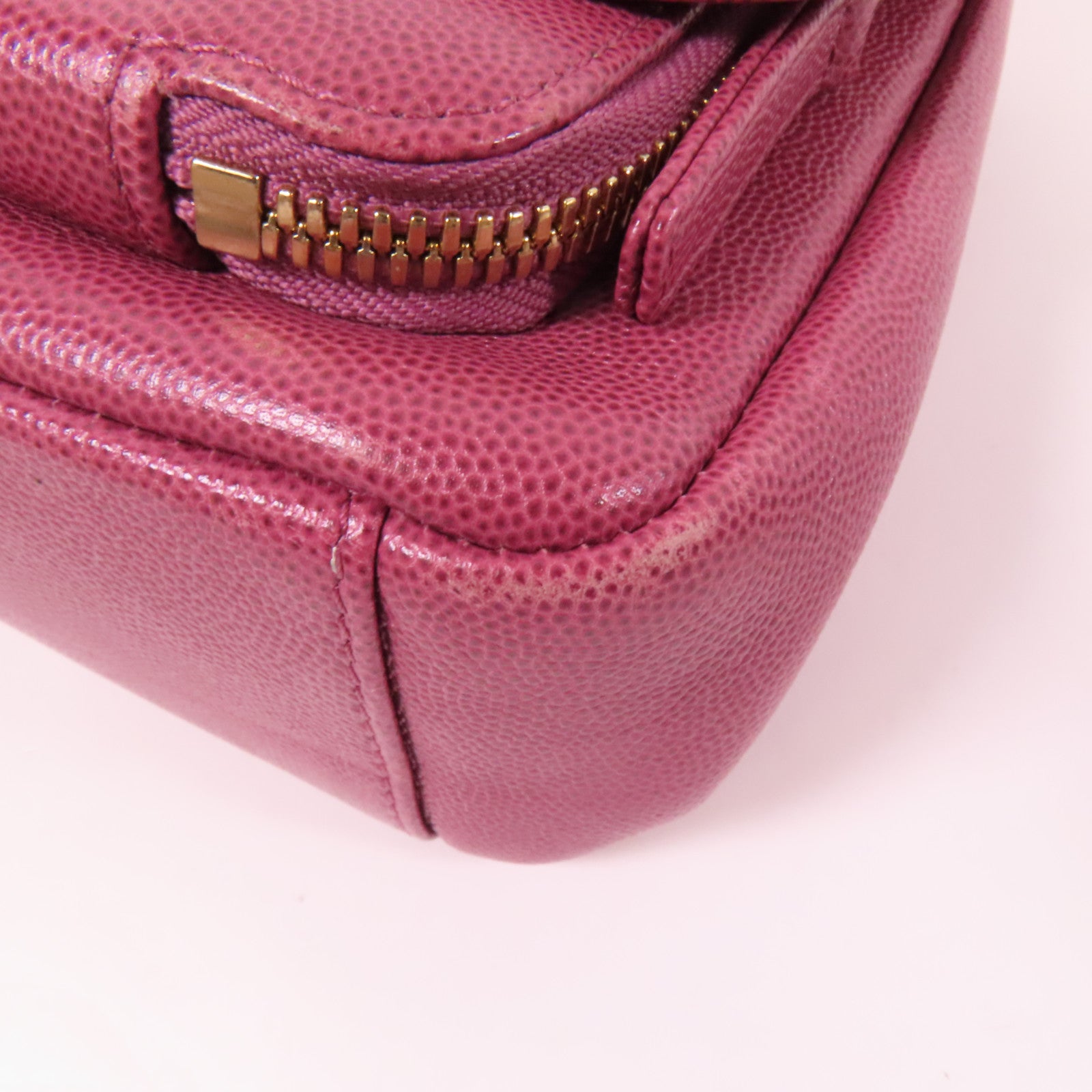 CHANEL 牛皮皮革Business Affinity金扣鏈帶手挽肩背兩用袋