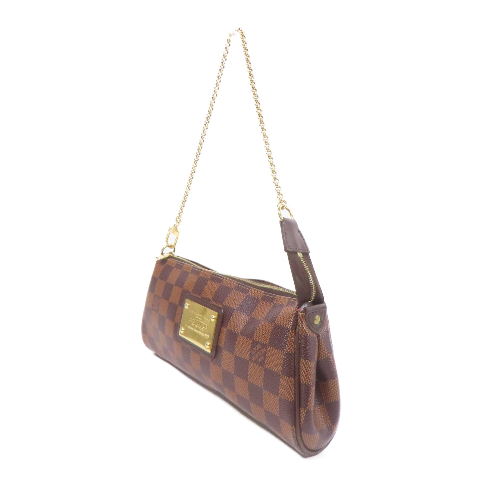 LOUIS VUITTON Damier Eva金扣手挽肩背兩用袋