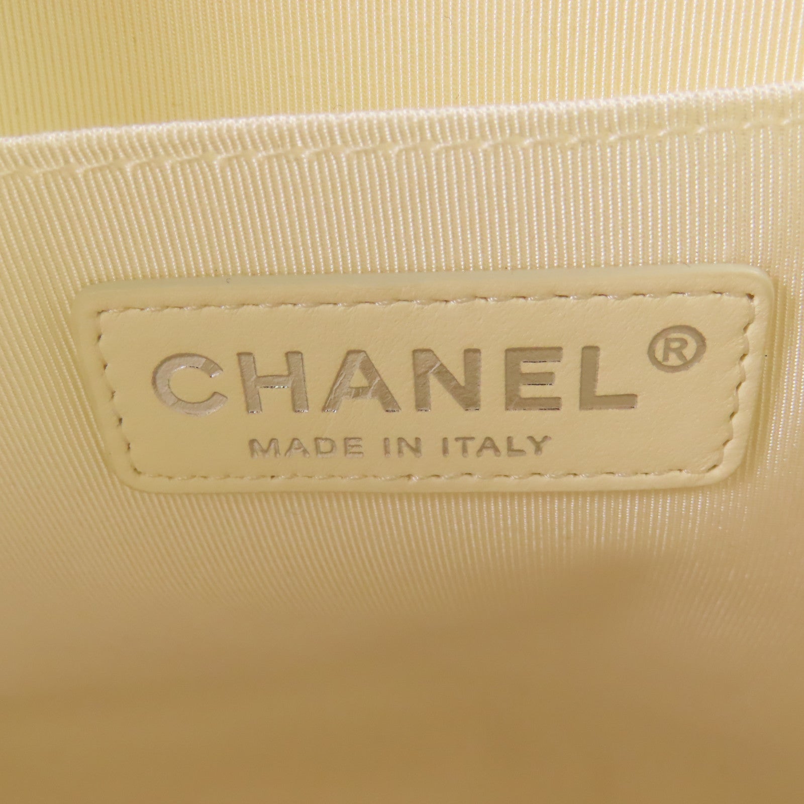 CHANEL 【激減優惠】布料Large Classic銀扣鏈帶肩背袋