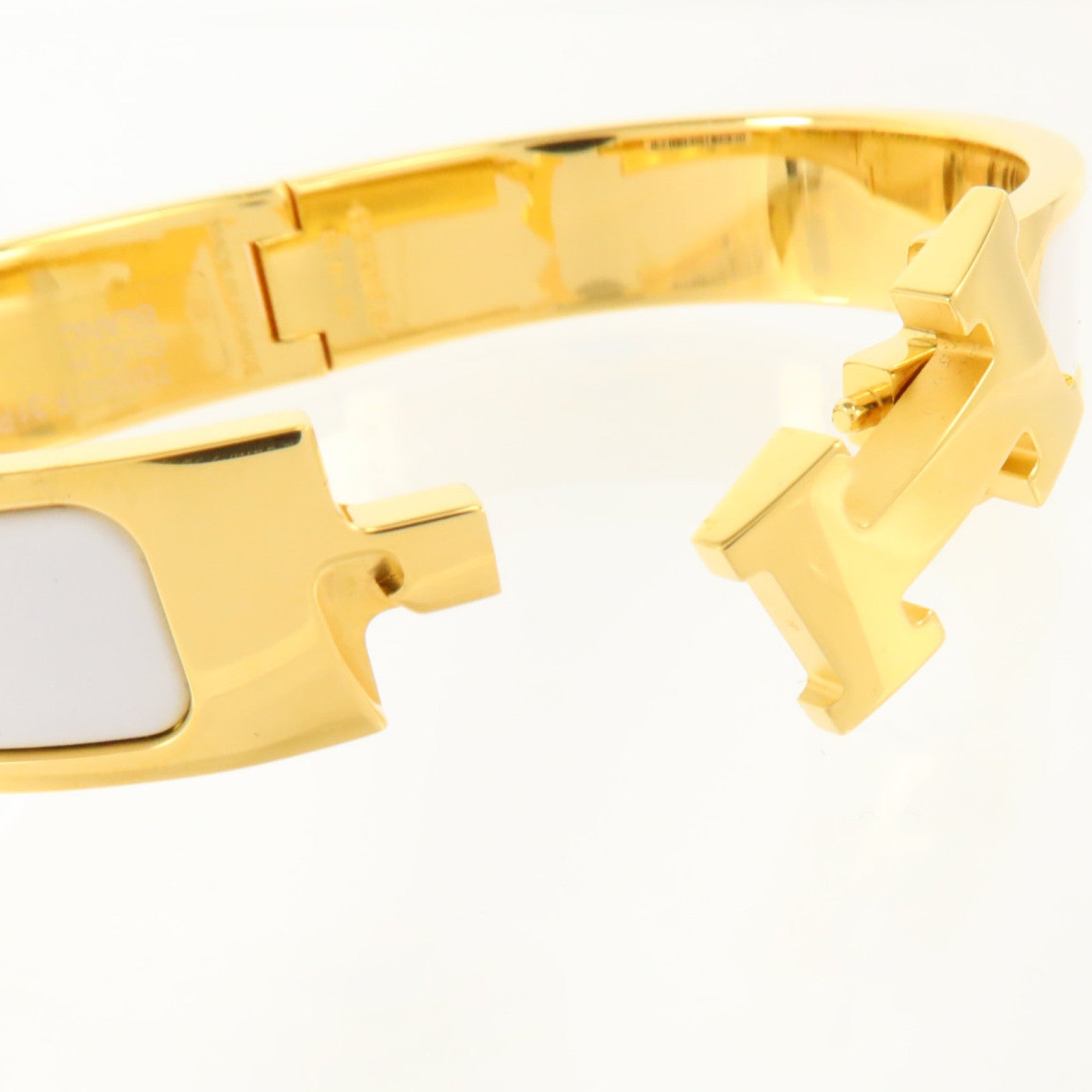 HERMES 金屬/琺瑯Clic H Bracelet金扣手鏈