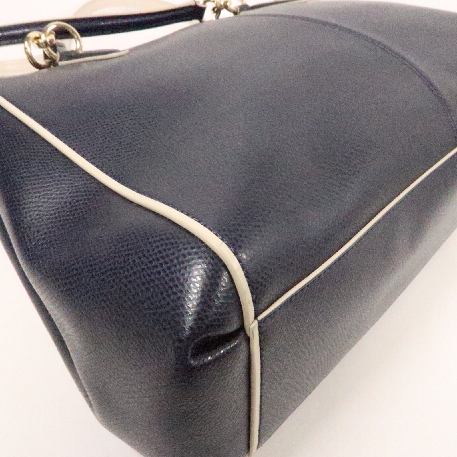 COACH 牛皮皮革2 Way Shoulder Bag金扣手挽肩背兩用袋