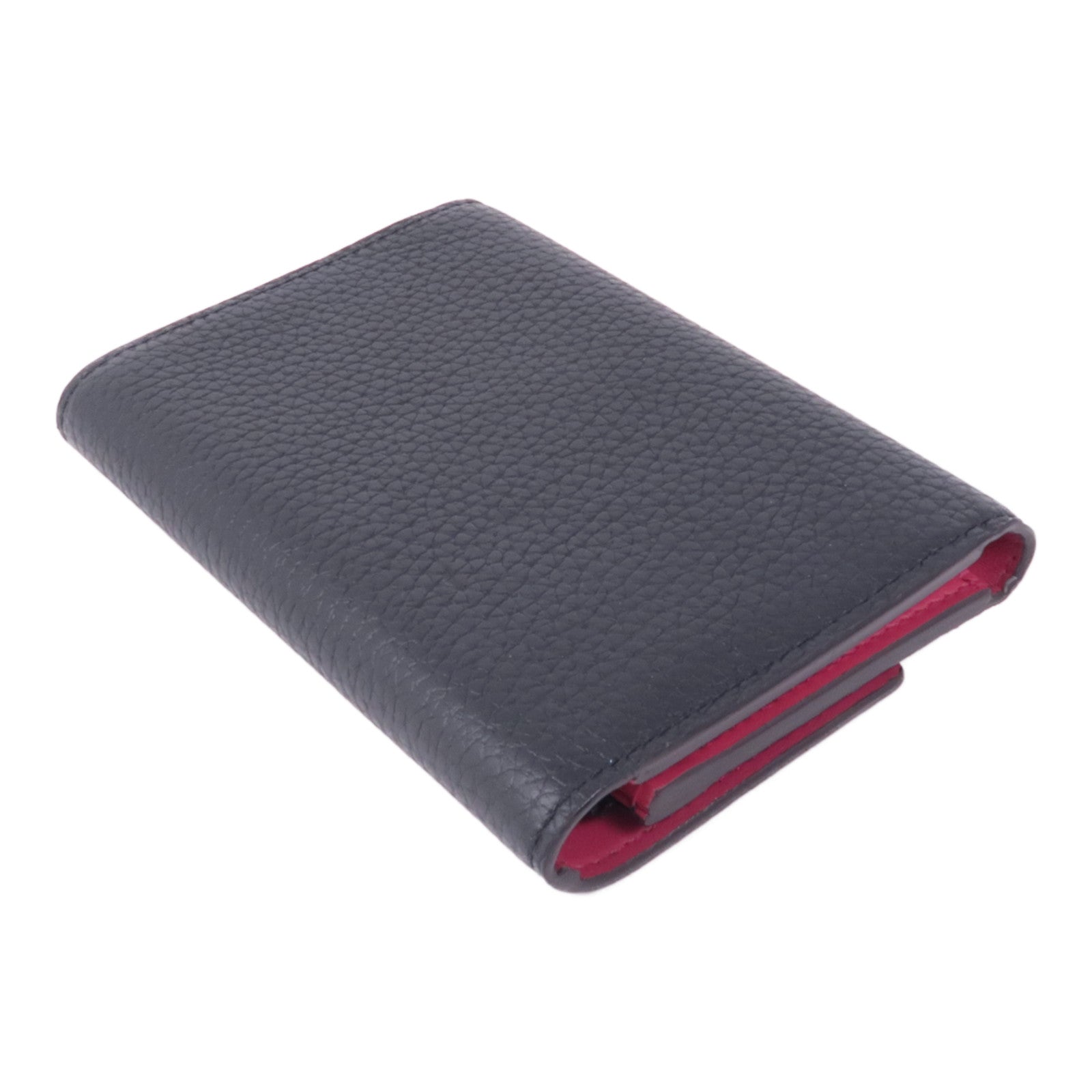 LOUIS VUITTON 【激減優惠】牛皮皮革Capucines Compact Wallet金扣錢包