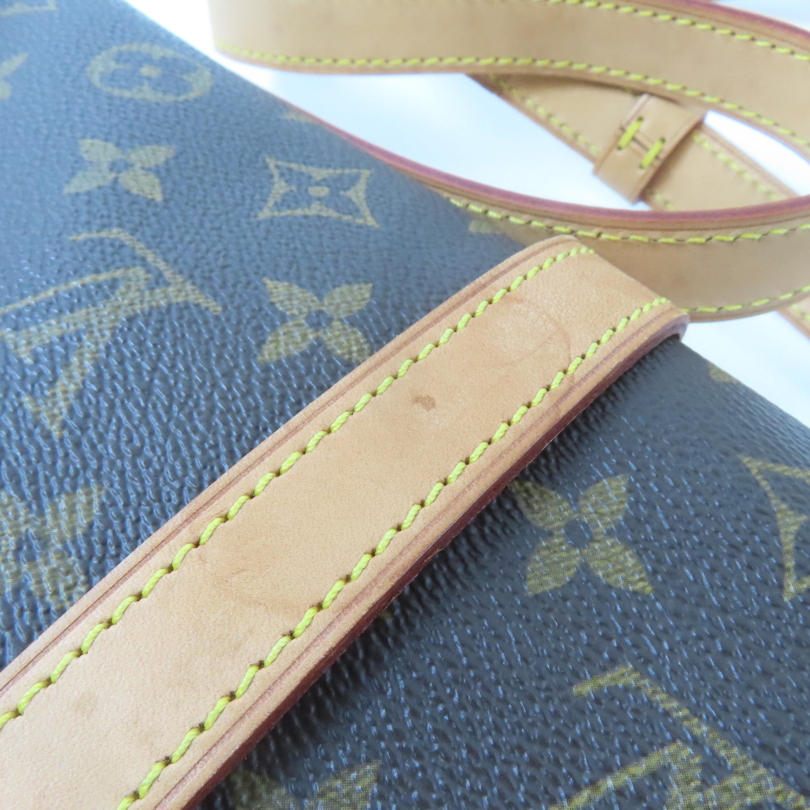 LOUIS VUITTON Monogram Saumur 30金扣肩背袋啡色
