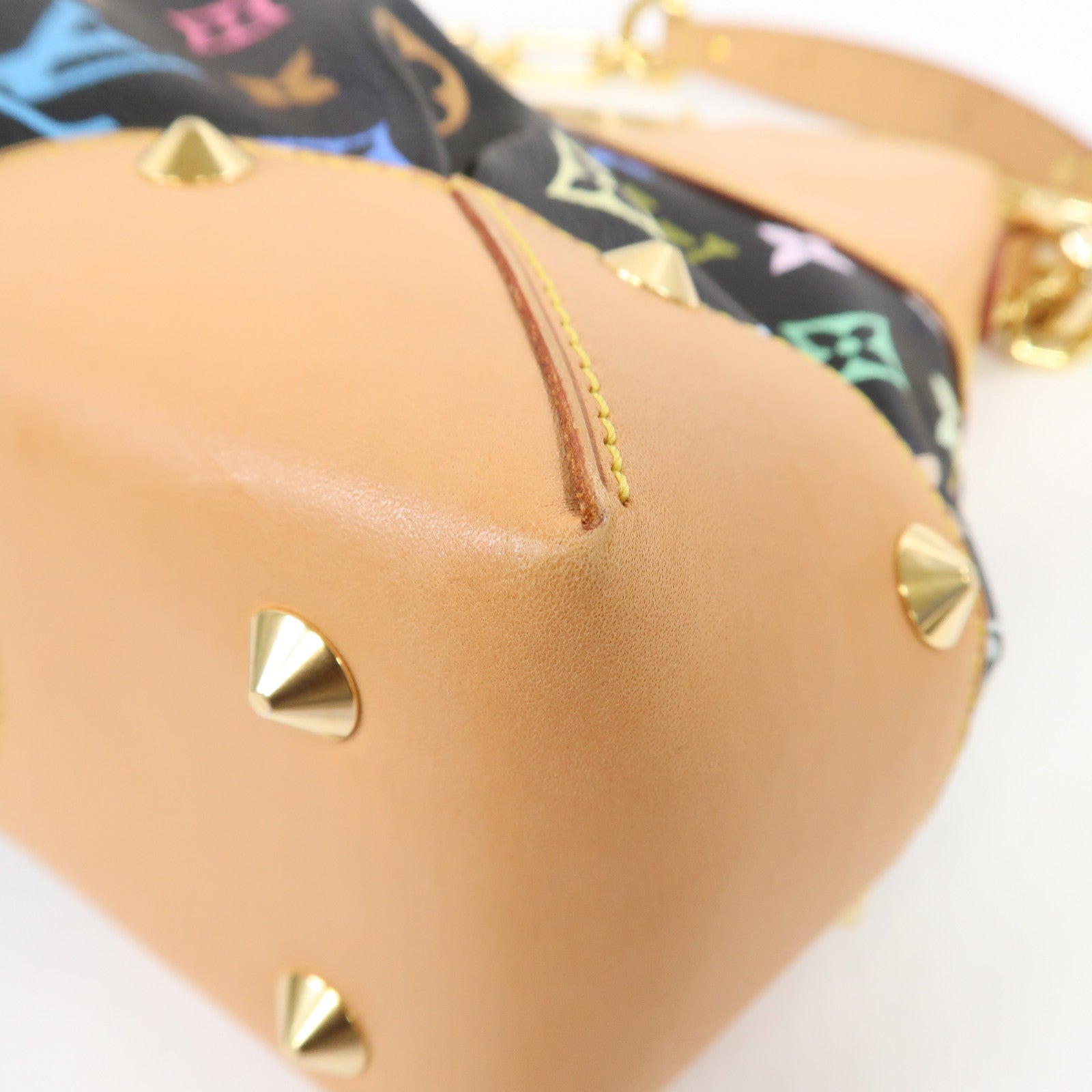LOUIS VUITTON Monogram Multicolore Judy MM金扣手挽肩背兩用袋黑色