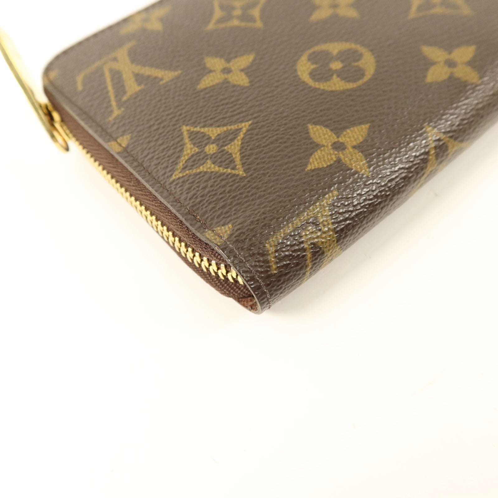 LOUIS VUITTON Monogram Long Round Wallet金扣長錢包