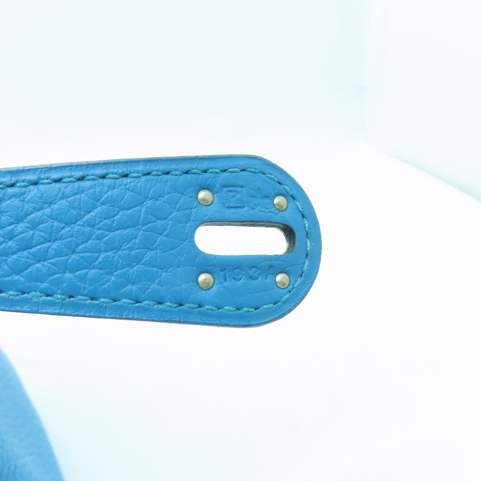 HERMES 【清倉大減價】Clemence皮革Lindy 26銀扣手挽肩背兩用袋Turquoise綠松石色