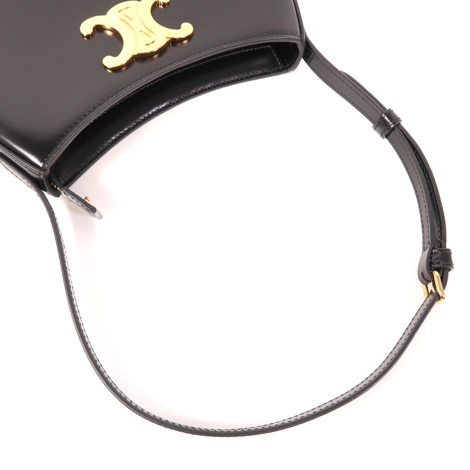 CELINE 牛皮皮革Tilly Medium金扣肩背袋