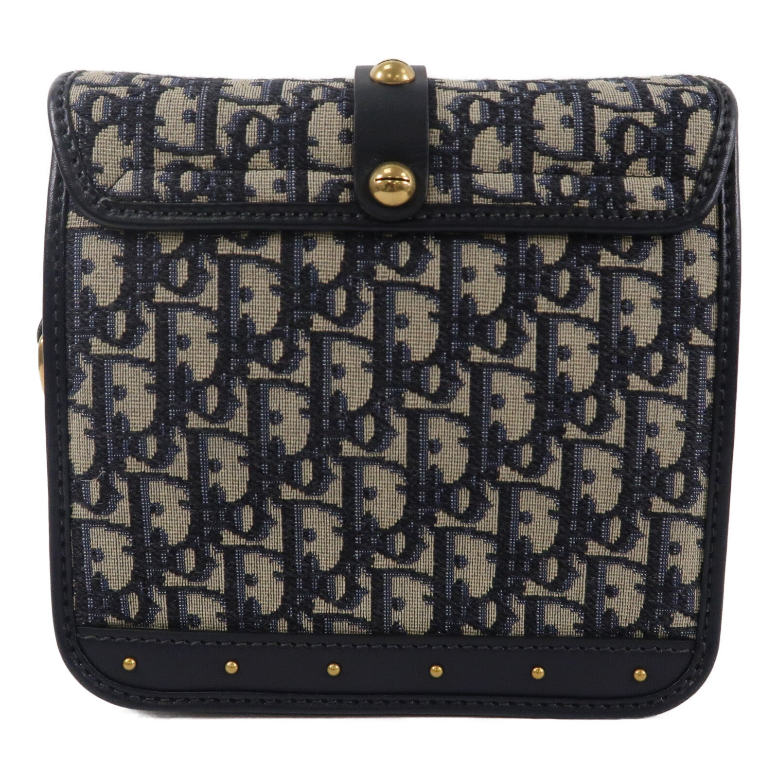 Dior 帆布Oblique Square Dior Addict Flap Bag肩背袋