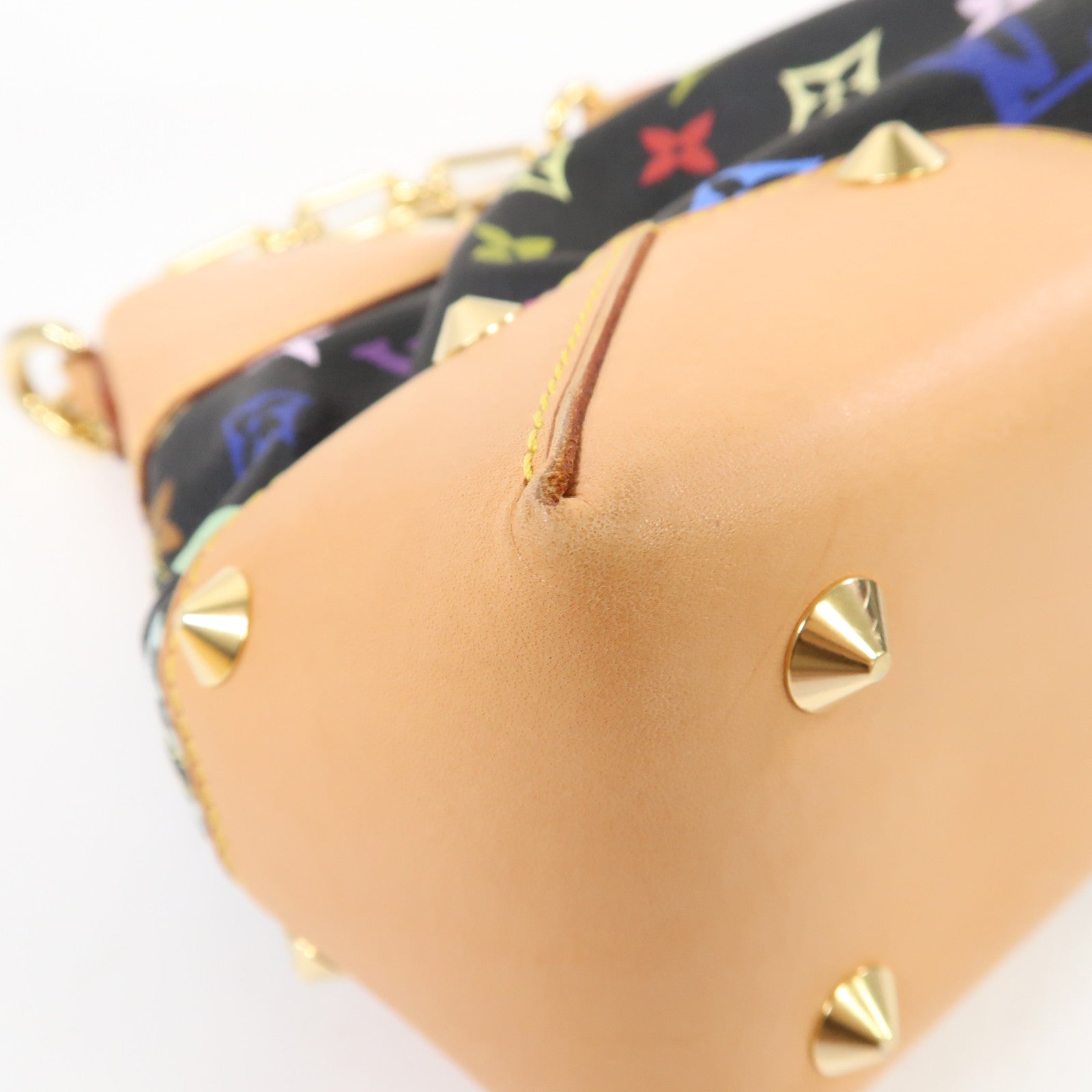 LOUIS VUITTON Monogram Multicolore Judy MM金扣手挽肩背兩用袋黑色