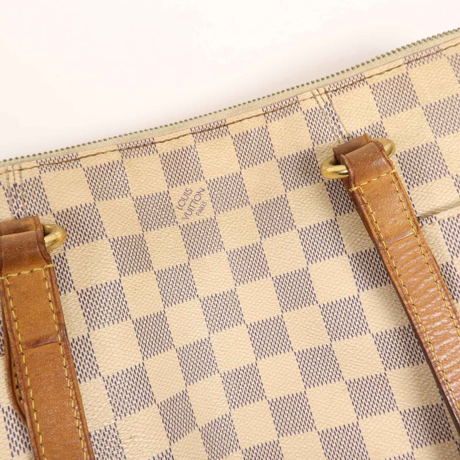 LOUIS VUITTON Damier Azur Totally PM金扣肩背袋