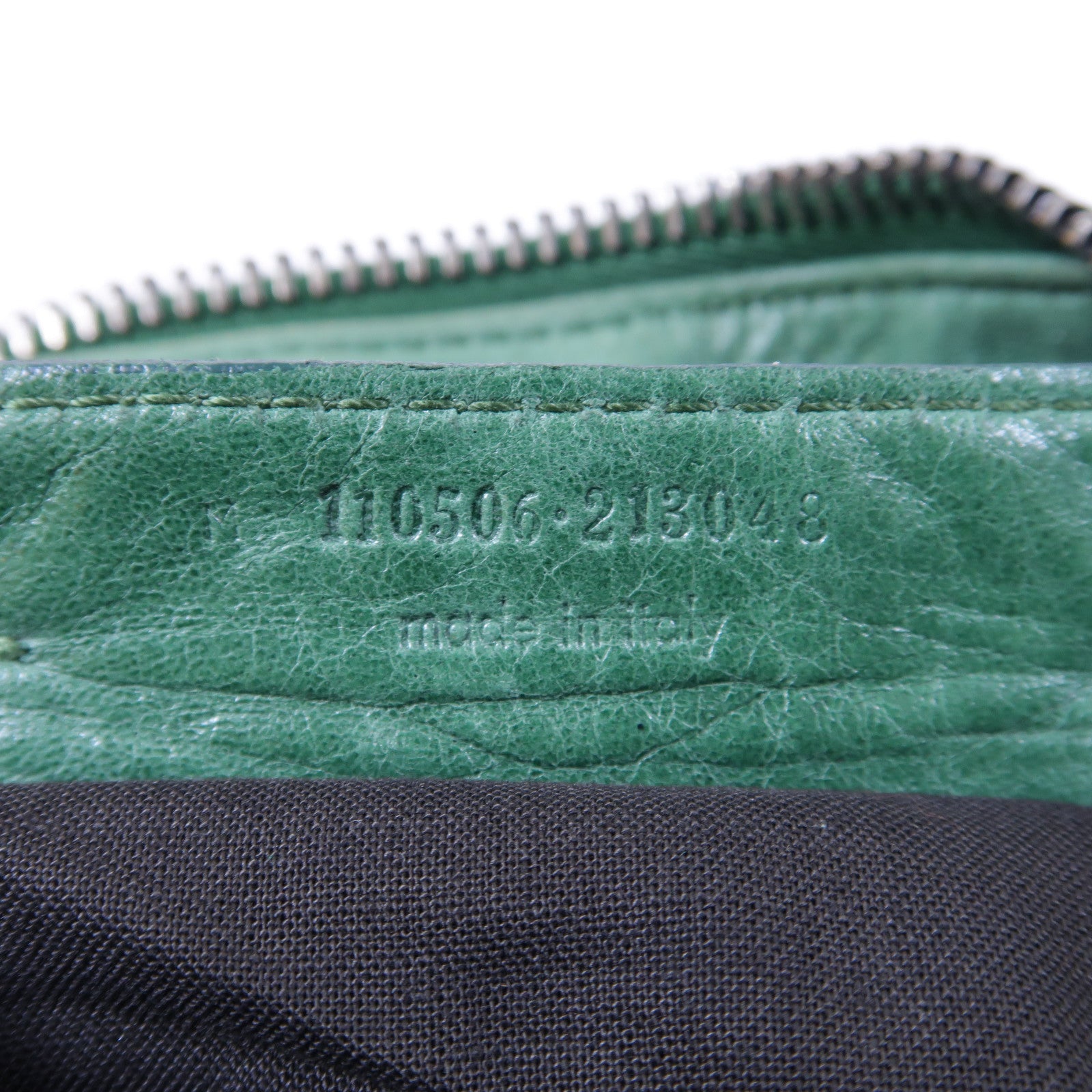 BALENCIAGA 牛皮皮革Weekender銀扣手挽袋綠色
