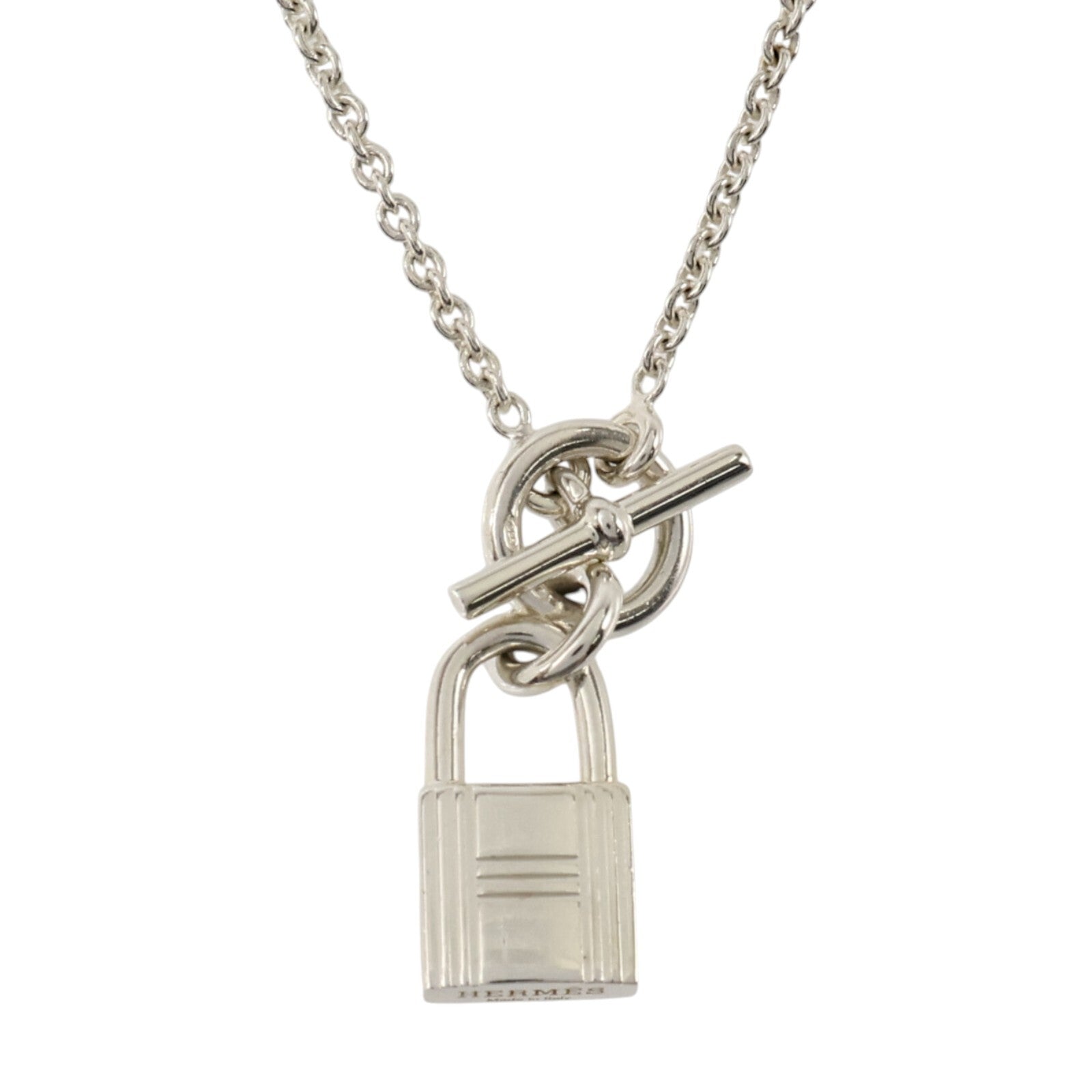 HERMES 925純銀Kelly Cadenas Pendant Necklace項鏈