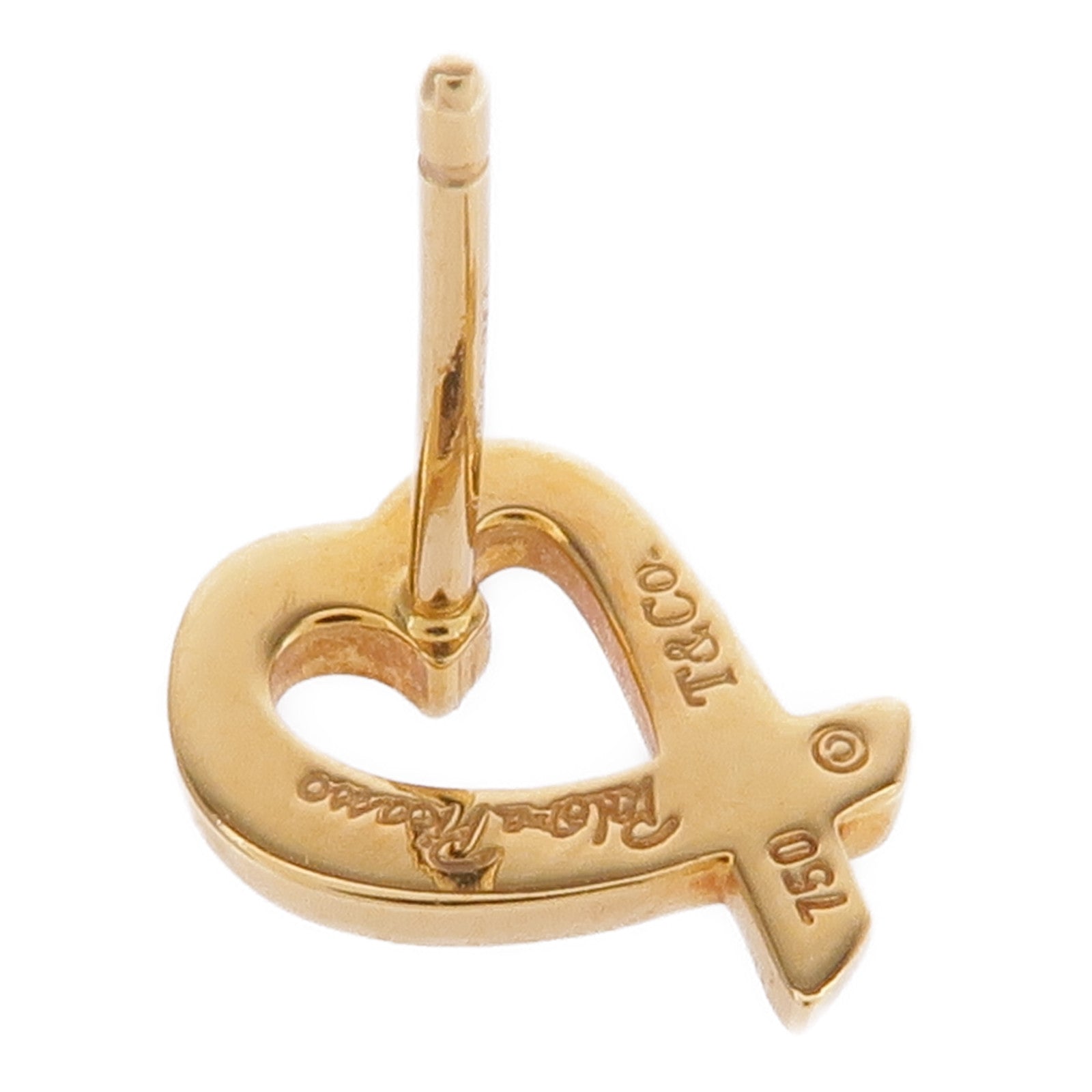 TIFFANY＆CO 18K黃金Loving Heart Earrings耳環