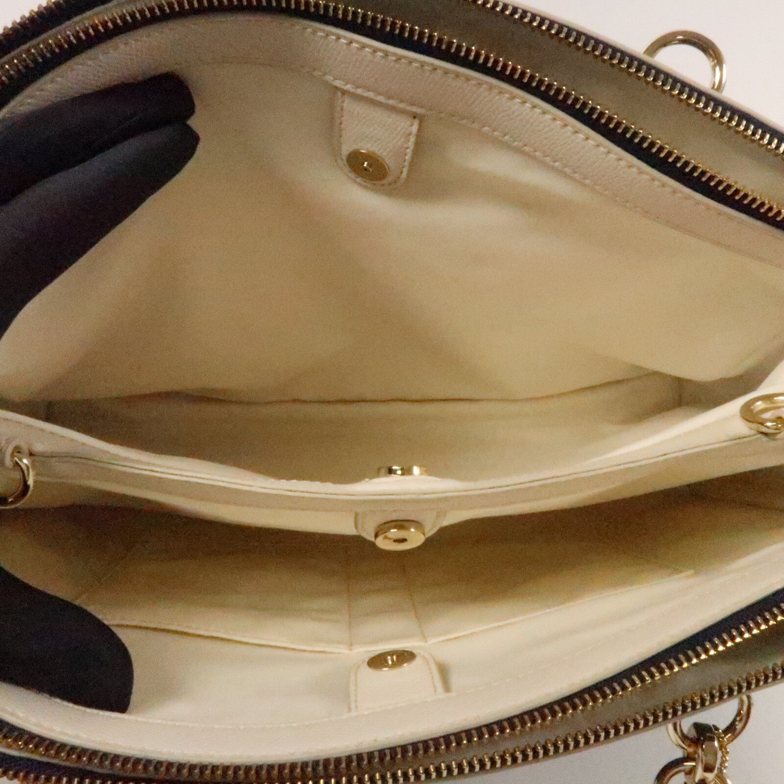 COACH 牛皮皮革2 Way Shoulder Bag金扣手挽肩背兩用袋