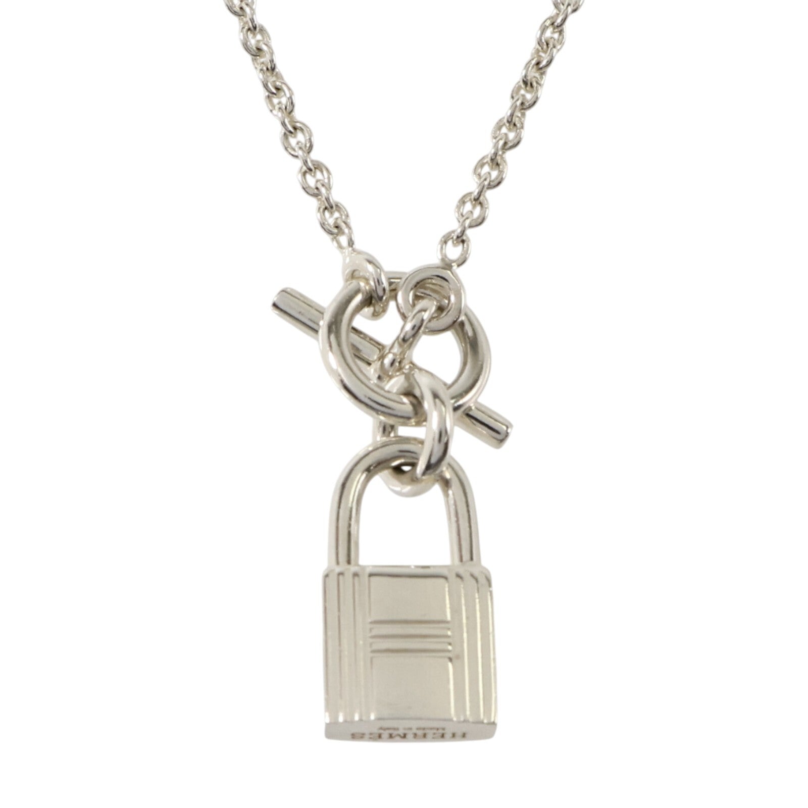 HERMES 925純銀Kelly Cadenas Pendant Necklace項鏈