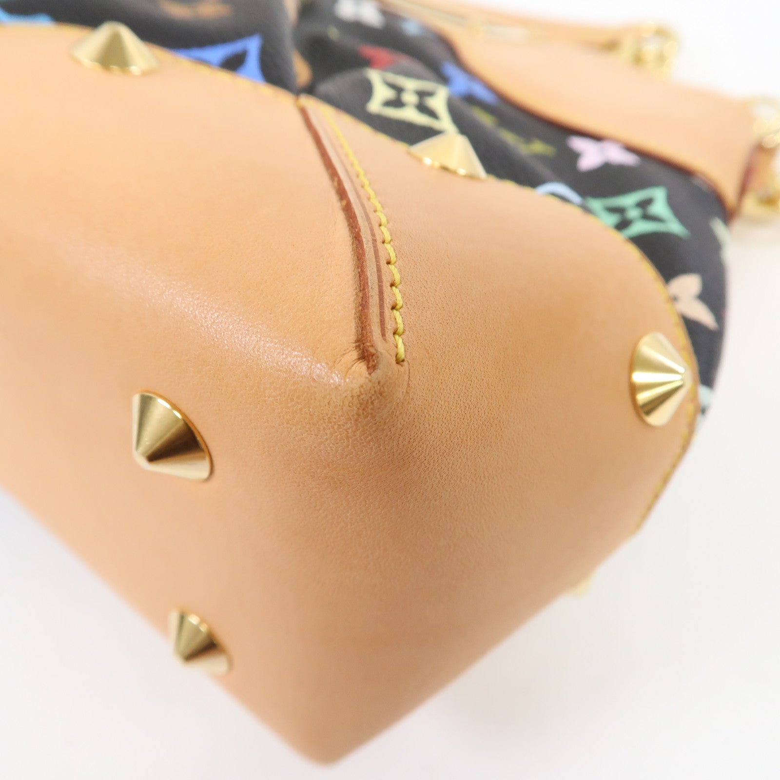 LOUIS VUITTON Monogram Multicolore Judy MM金扣手挽肩背兩用袋黑色