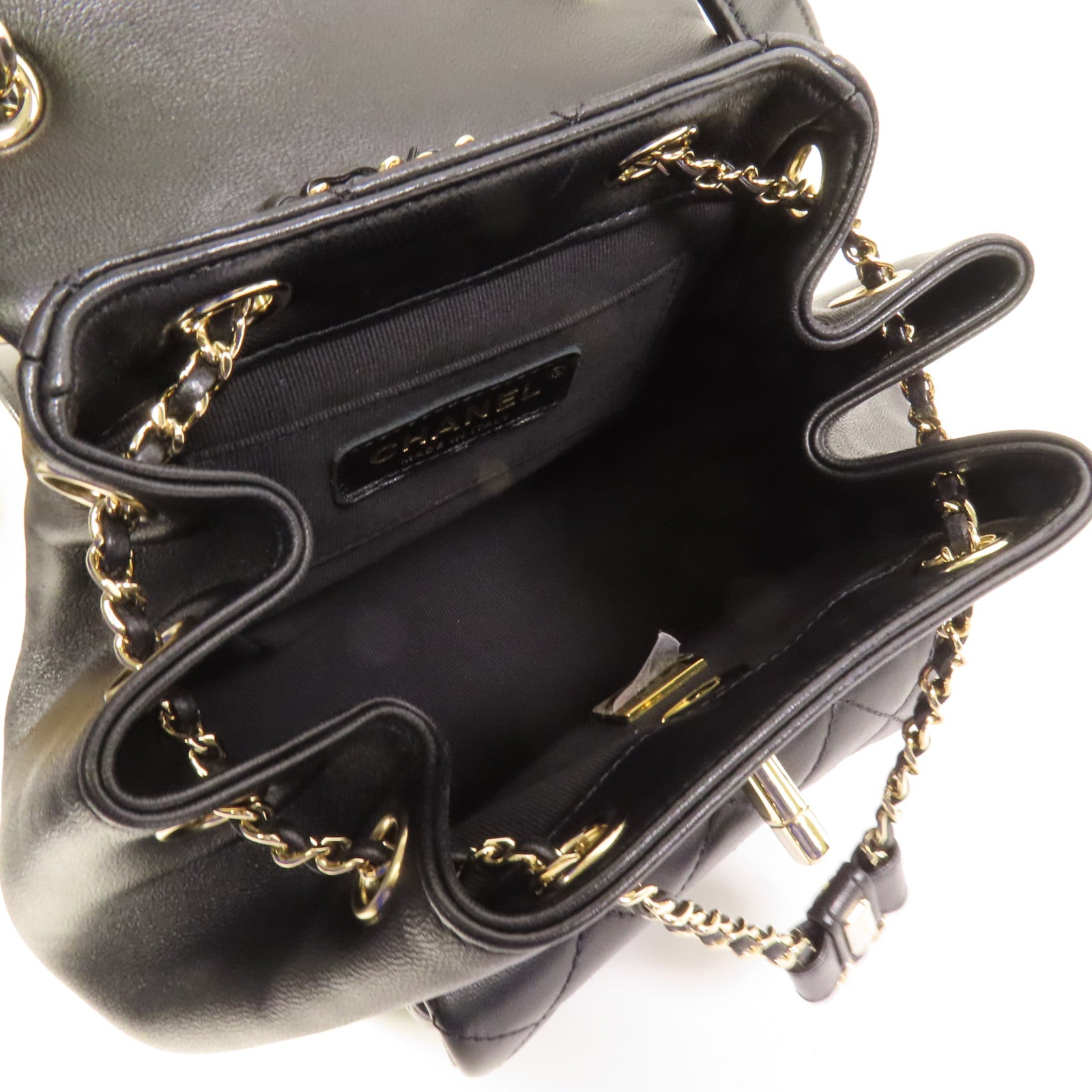 CHANEL 【激減優惠】牛皮皮革Duma Backpack金扣背包