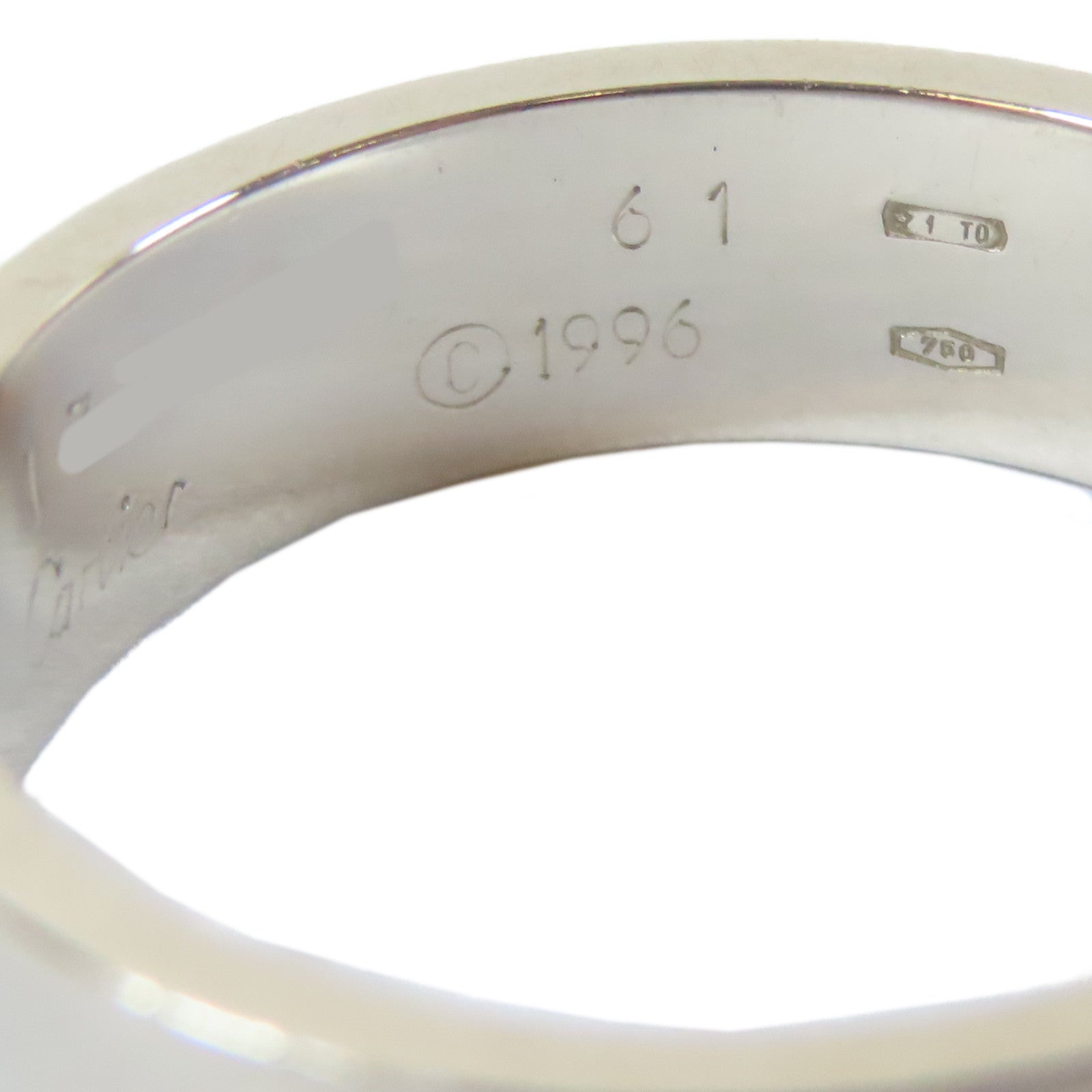 CARTIER 【激減優惠】18K白金Love Ring戒指Cartier#61/US#9
