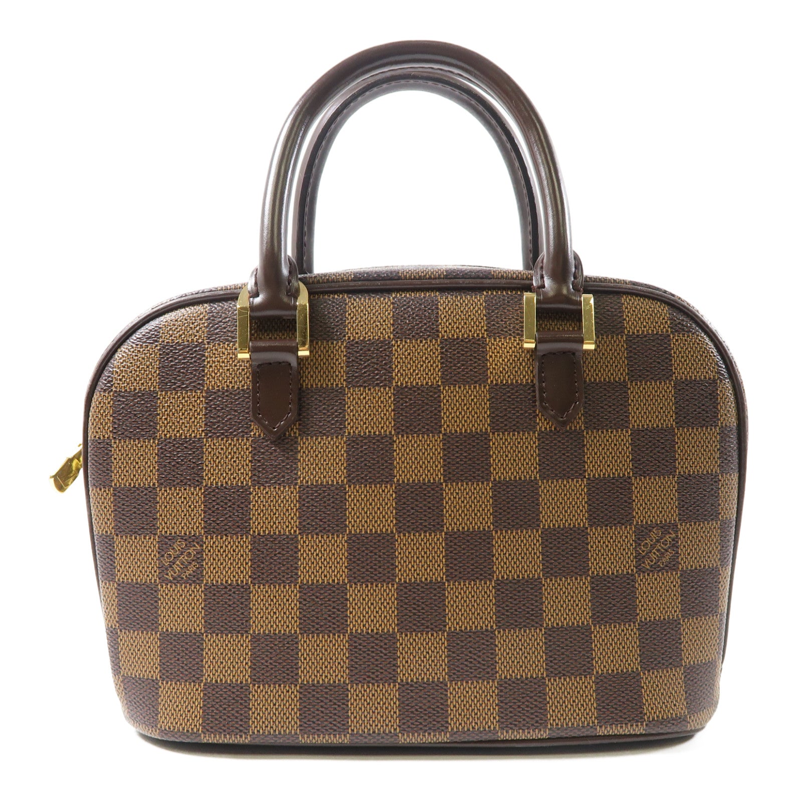 LOUIS VUITTON 【激減優惠】Damier Ebene Sarria Mini金扣手挽袋啡色
