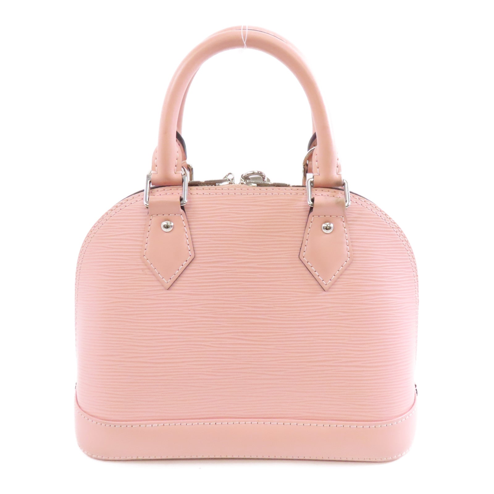 LOUIS VUITTON Epi Alma BB銀扣手挽肩背兩用袋粉紅色