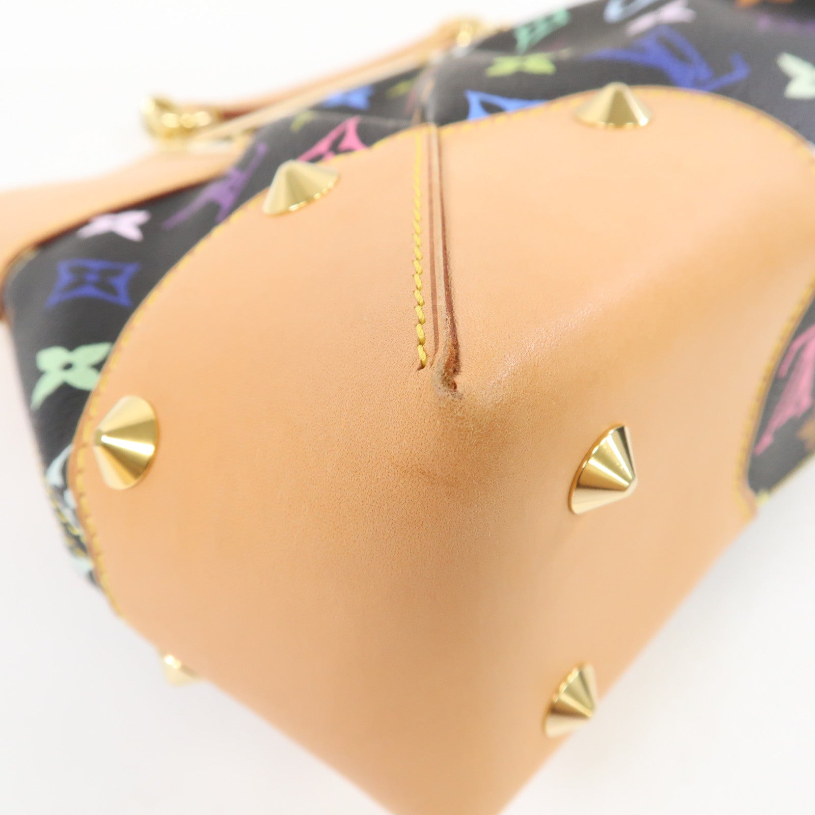 LOUIS VUITTON Monogram Multicolore Judy MM金扣手挽肩背兩用袋黑色